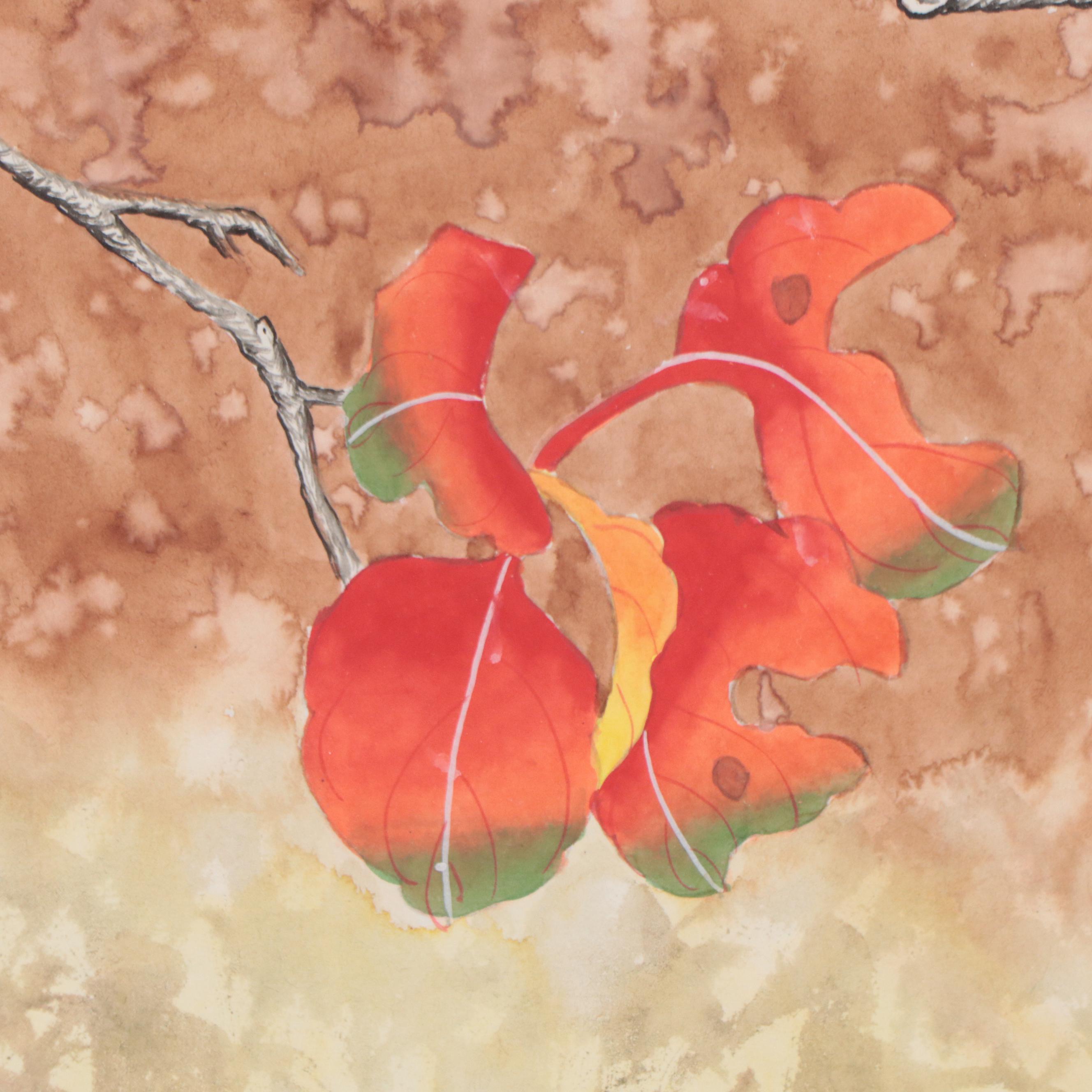 Karl J. Feng Watercolor Paintings of Birds and Flowers