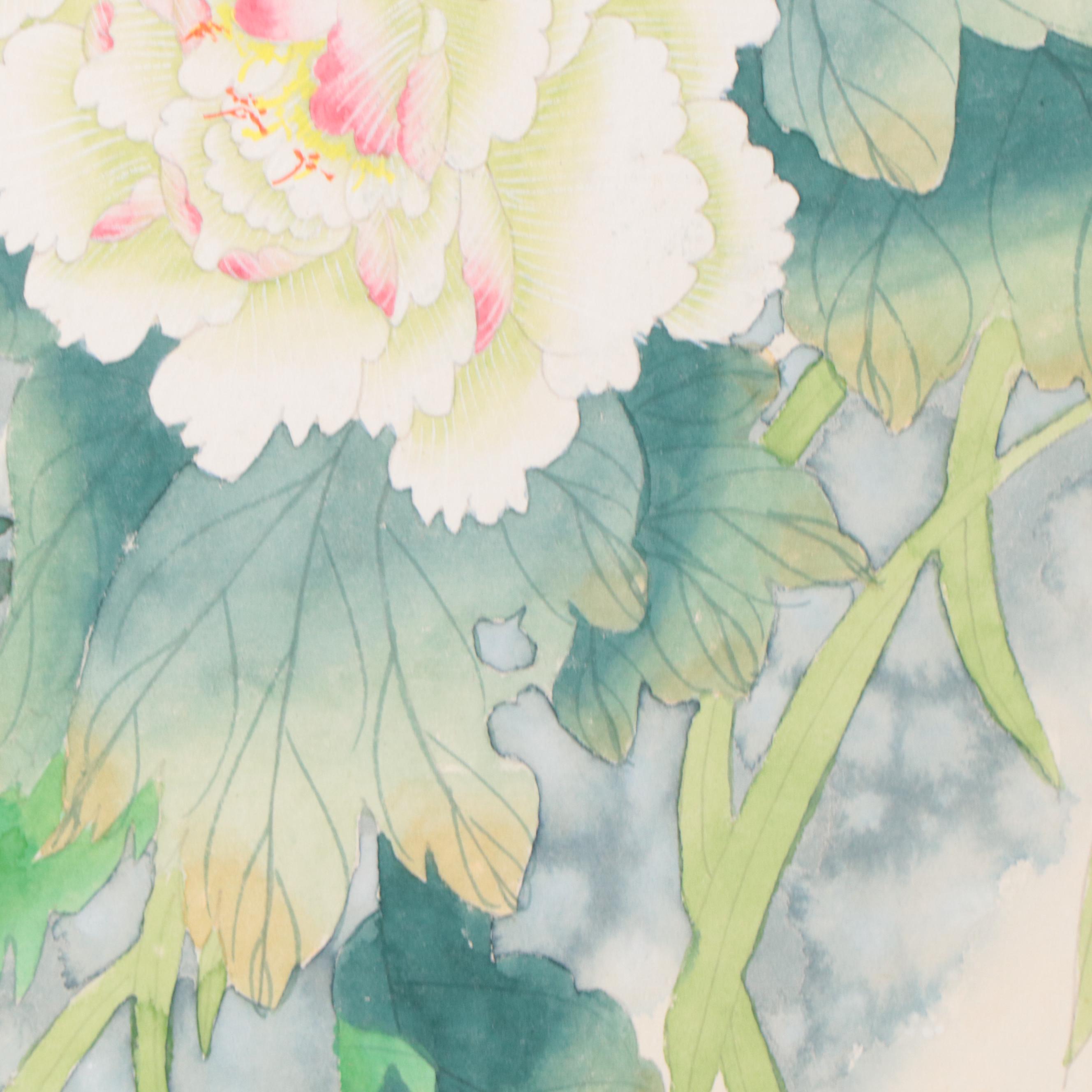 Karl J. Feng Watercolor Paintings of Birds and Flowers