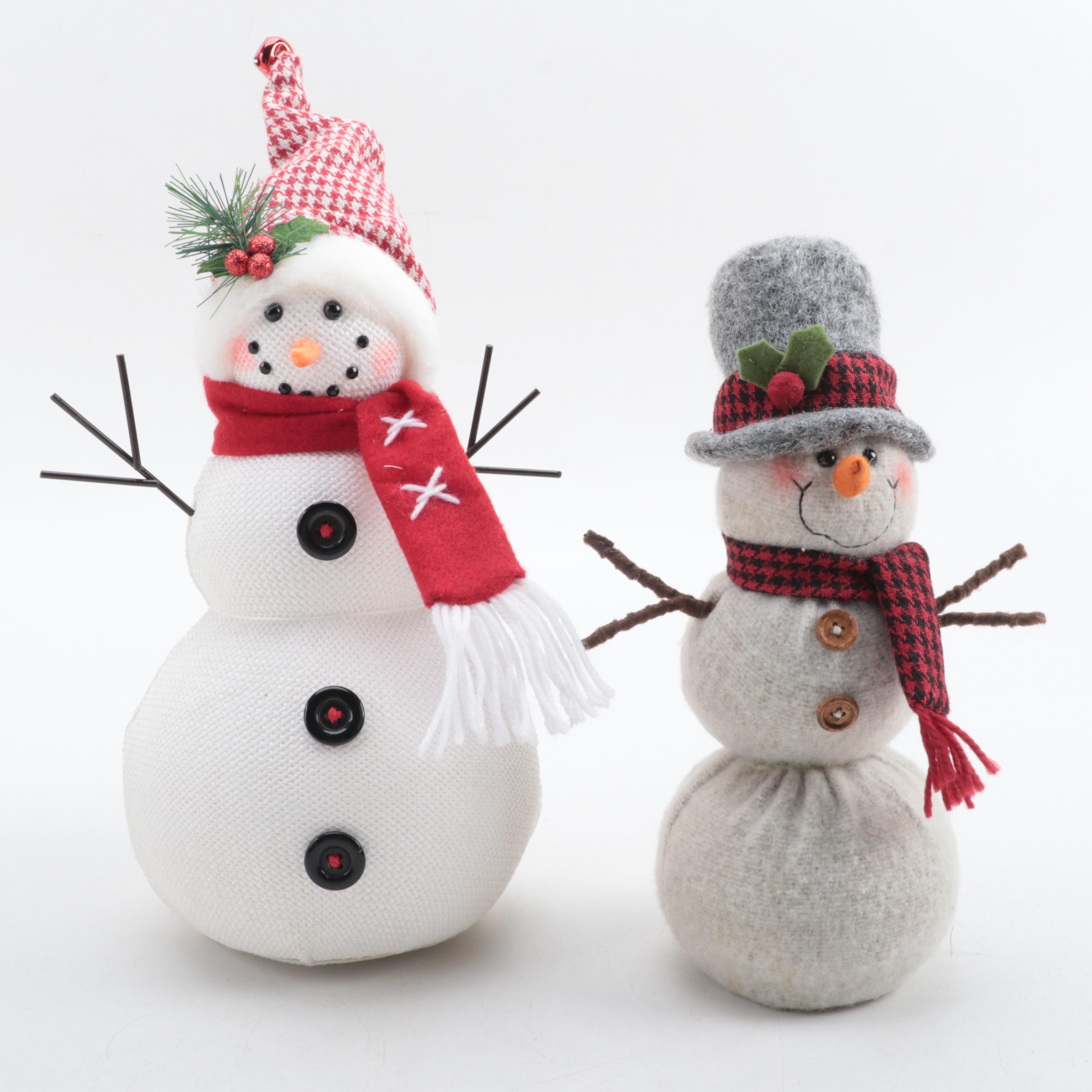 Snowmen Figures, Needlepoint Stockings, Ornaments and More Christmas Décor
