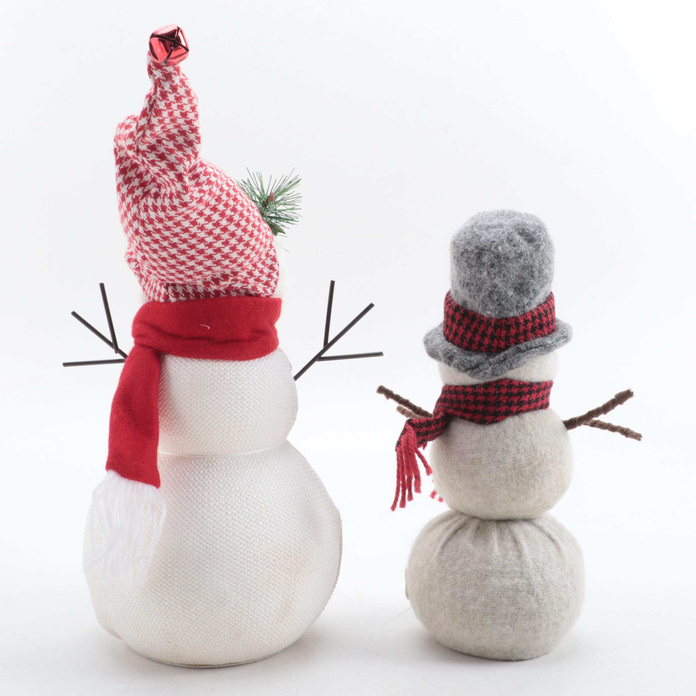 Snowmen Figures, Needlepoint Stockings, Ornaments and More Christmas Décor