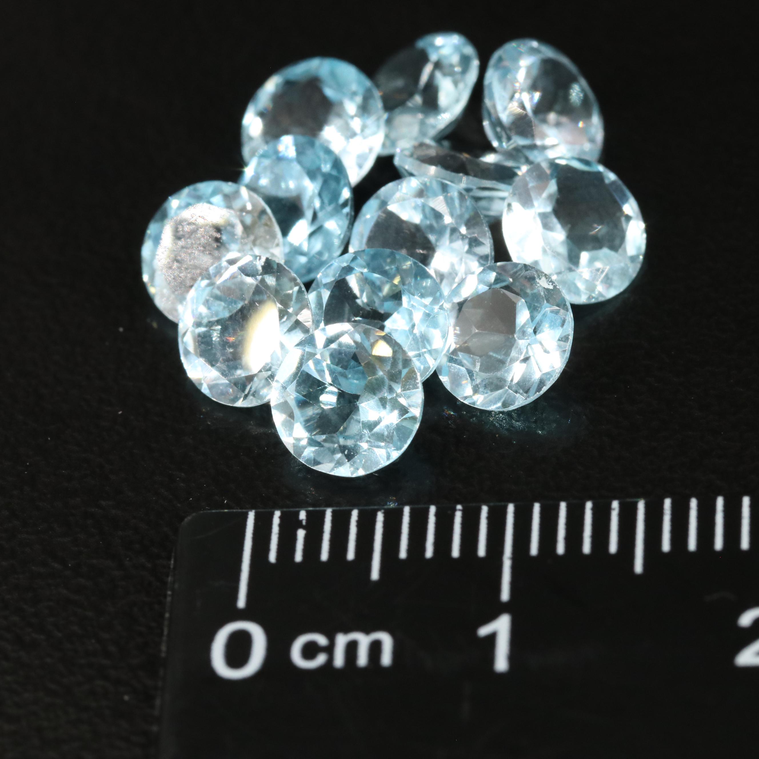 Loose 10.20 CTW Blue Topaz