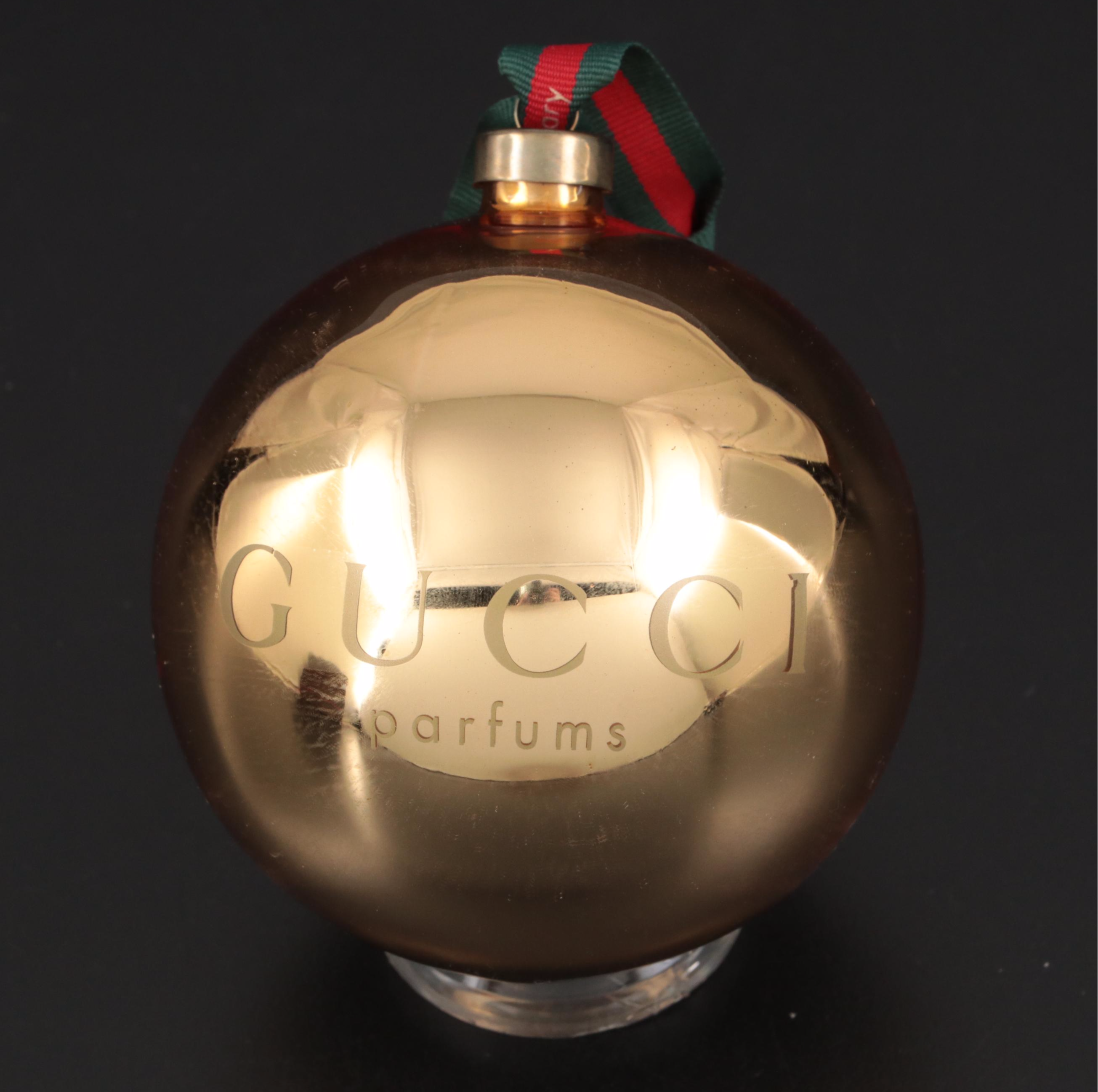 Gucci Parfums Glass Christmas Ornament