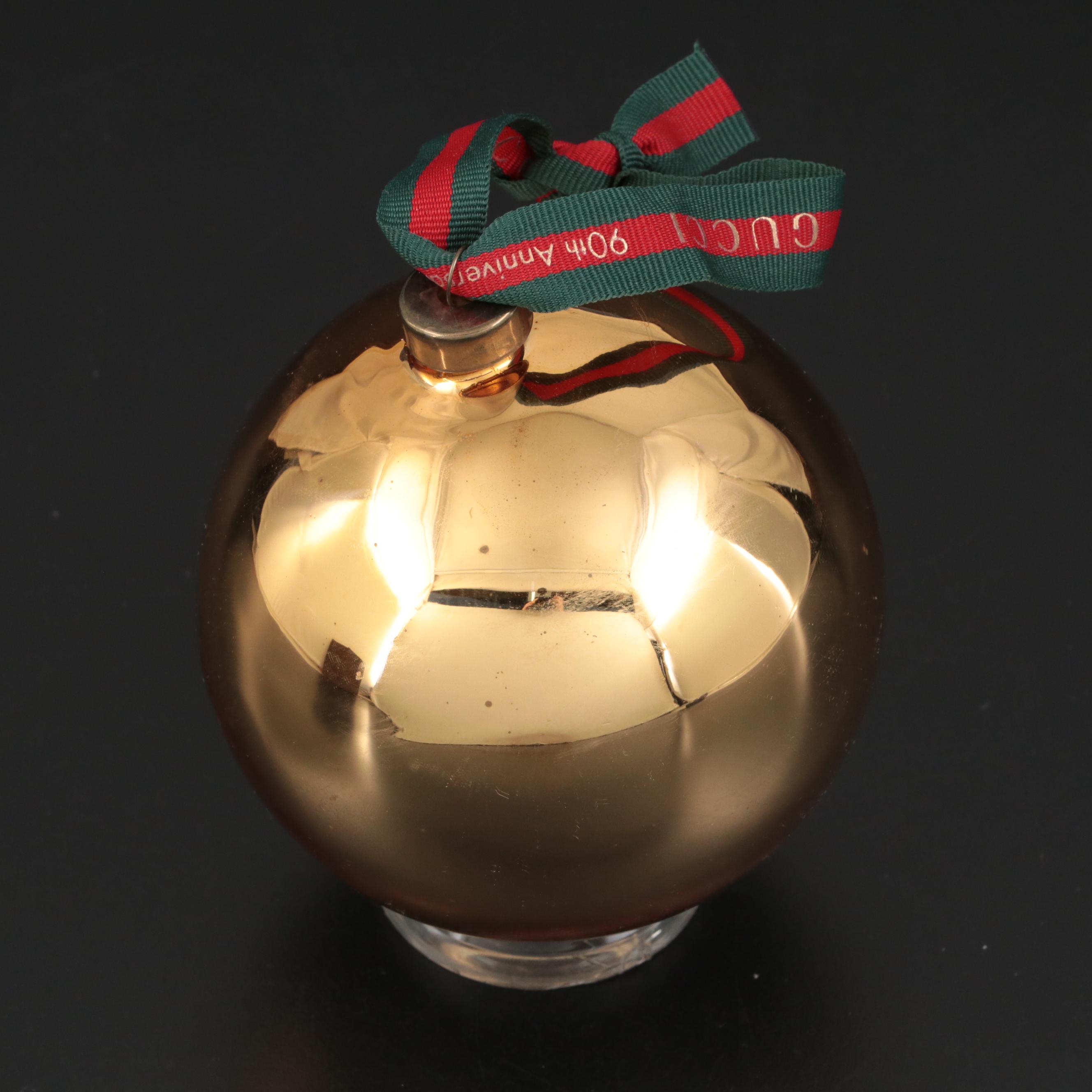 Gucci Parfums Glass Christmas Ornament