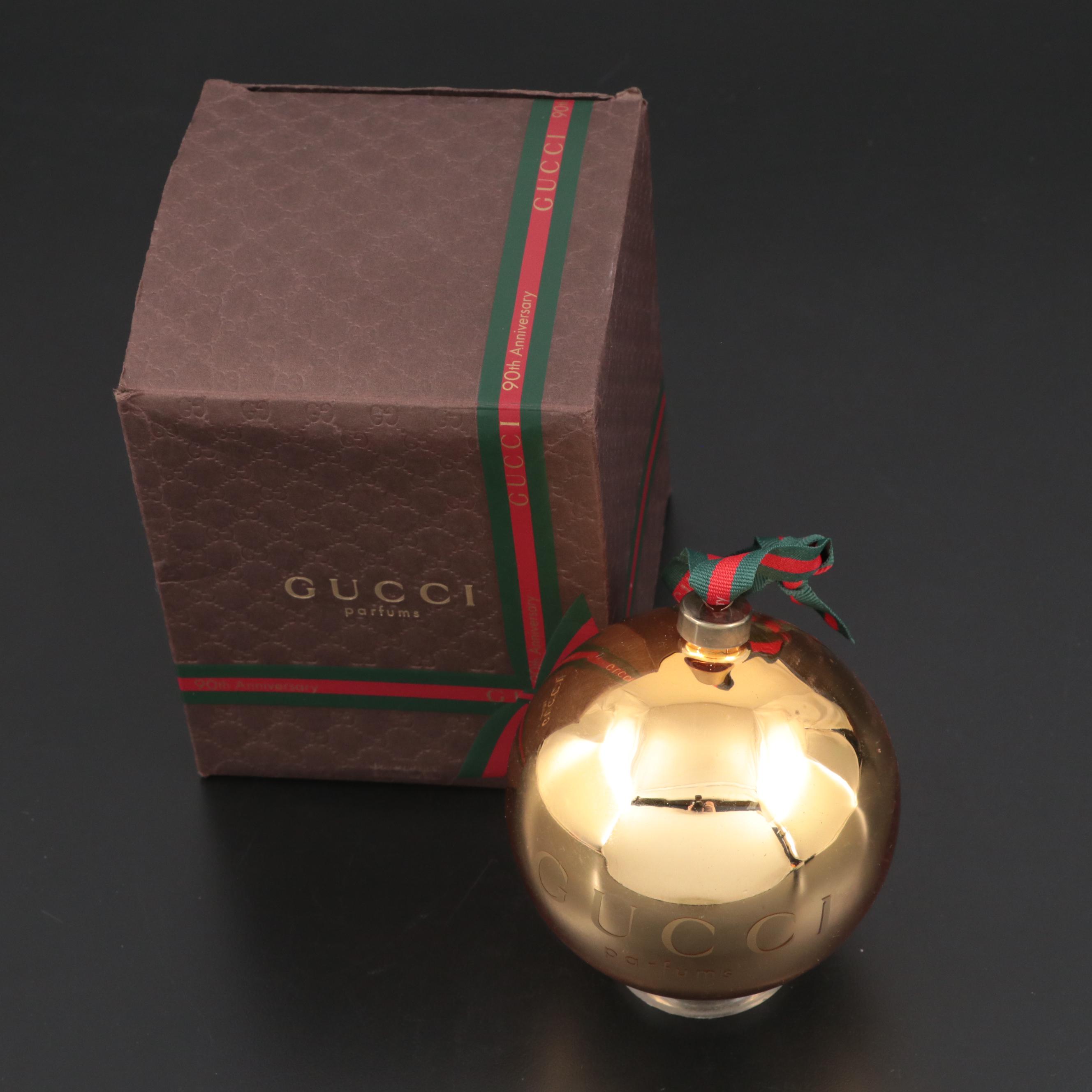 Gucci Parfums Glass Christmas Ornament