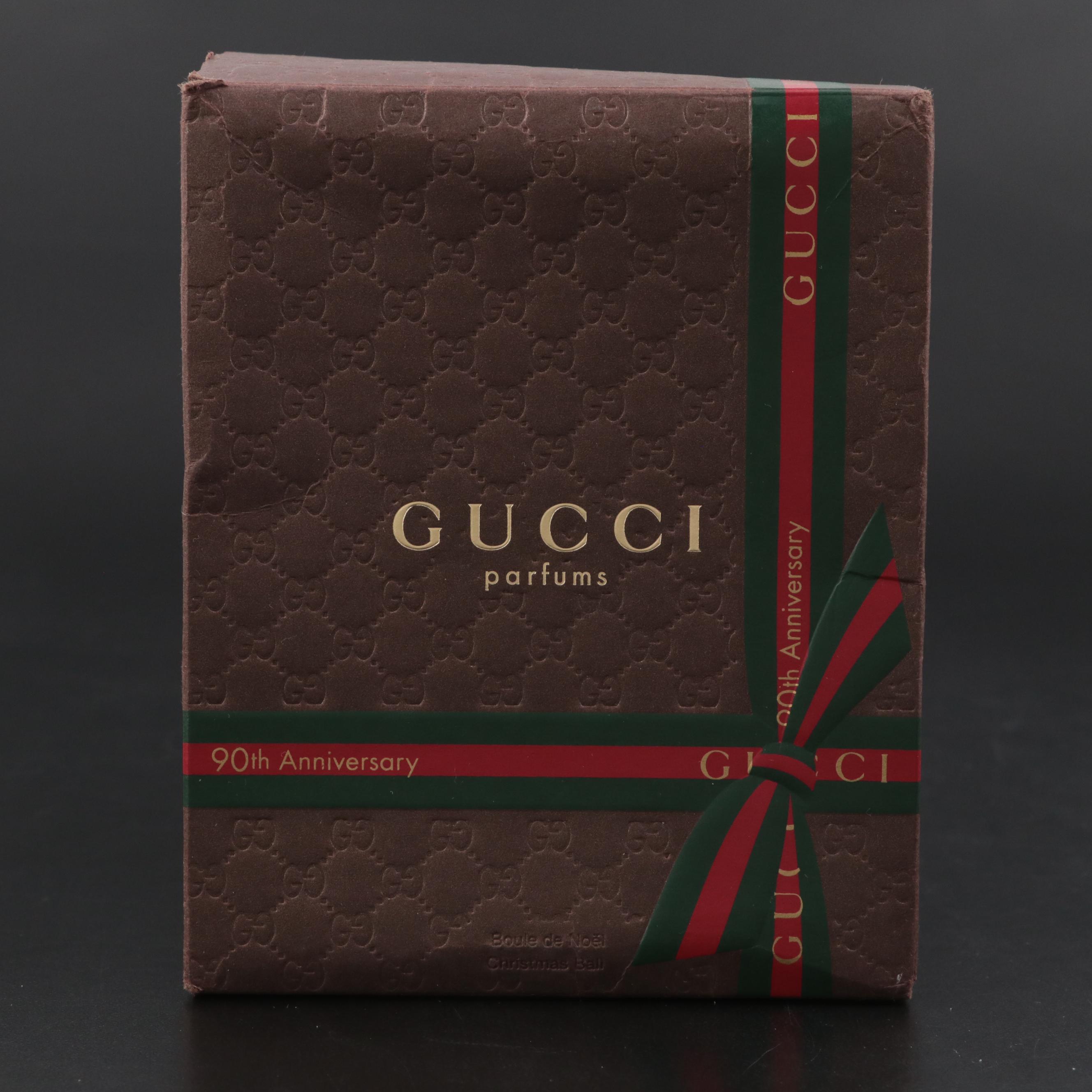 Gucci Parfums Glass Christmas Ornament