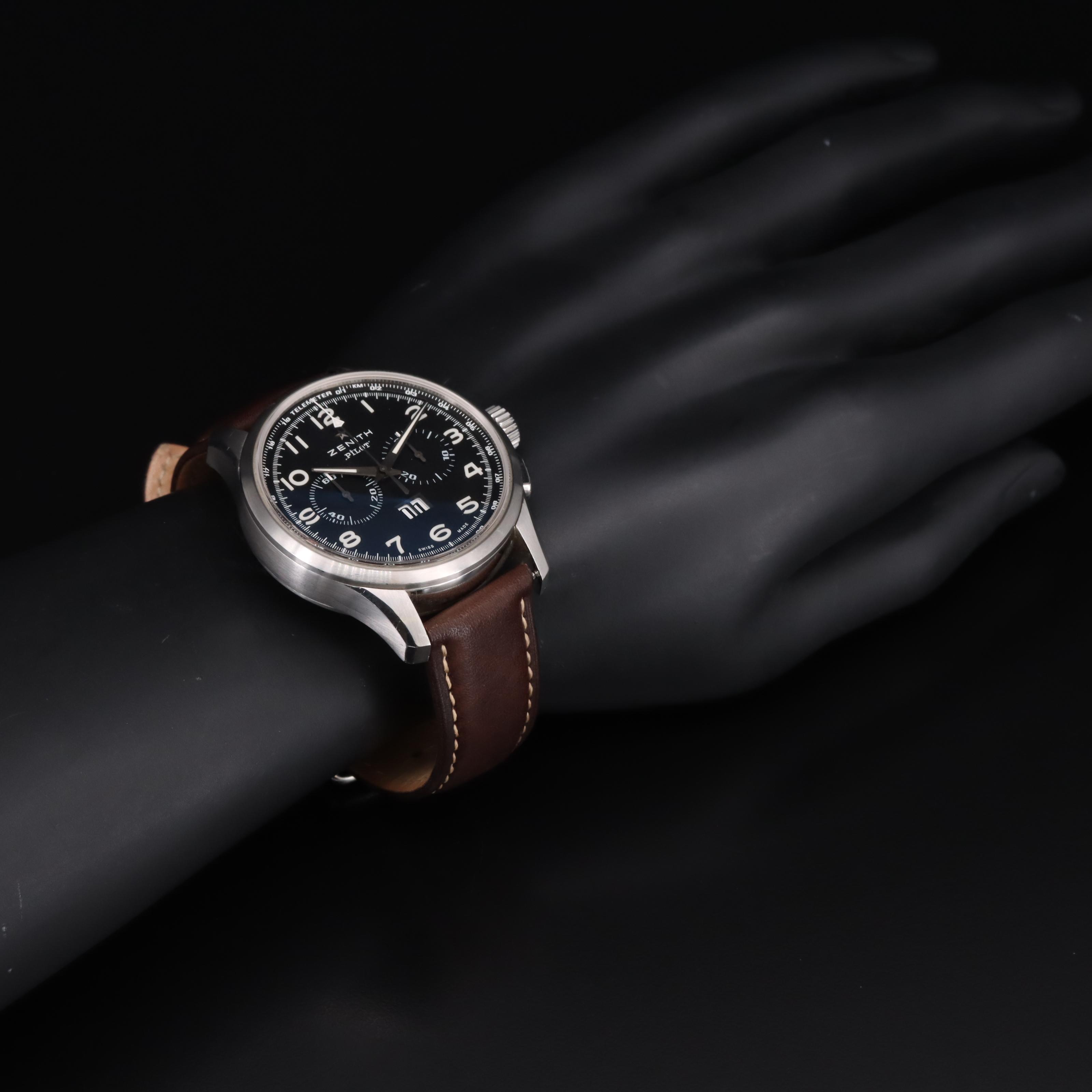 Zenith El Primero Pilot Big Date Chronograph Watch