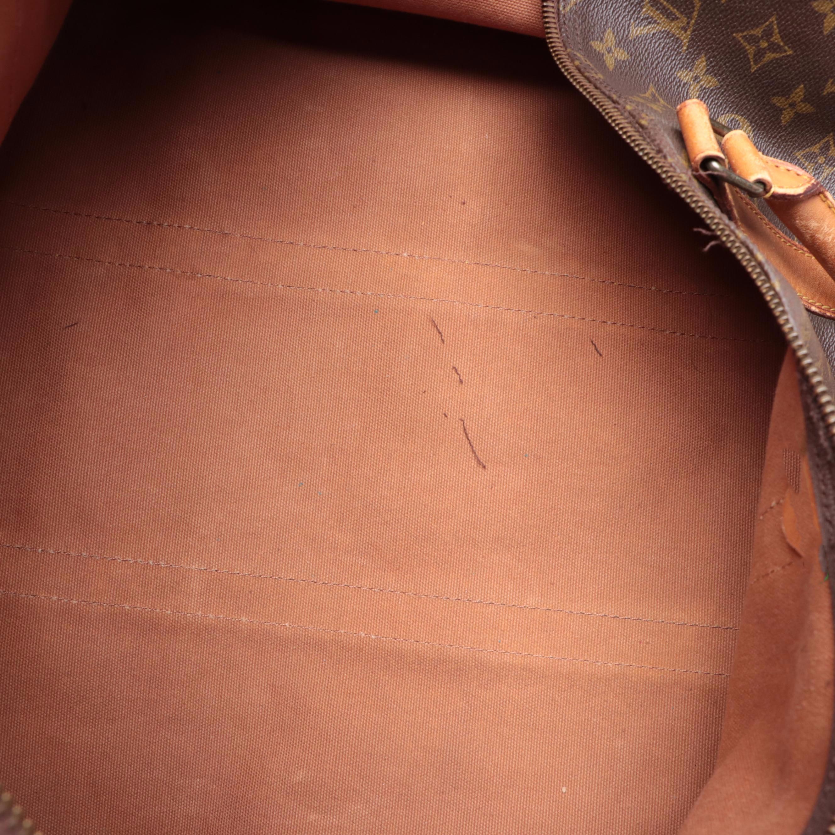 Louis Vuitton Keepall 55 in Monogram Canvas and Vachetta Leather