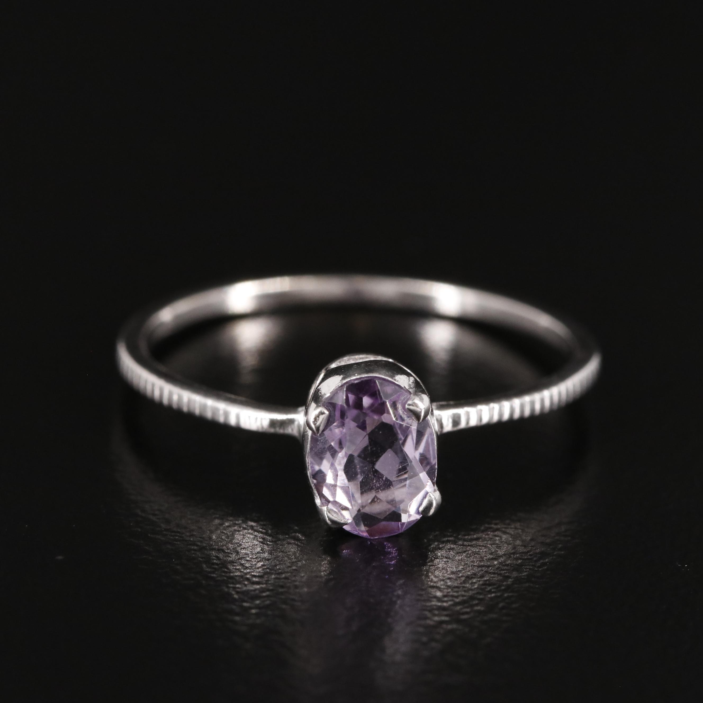 Sterling Amethyst Ring