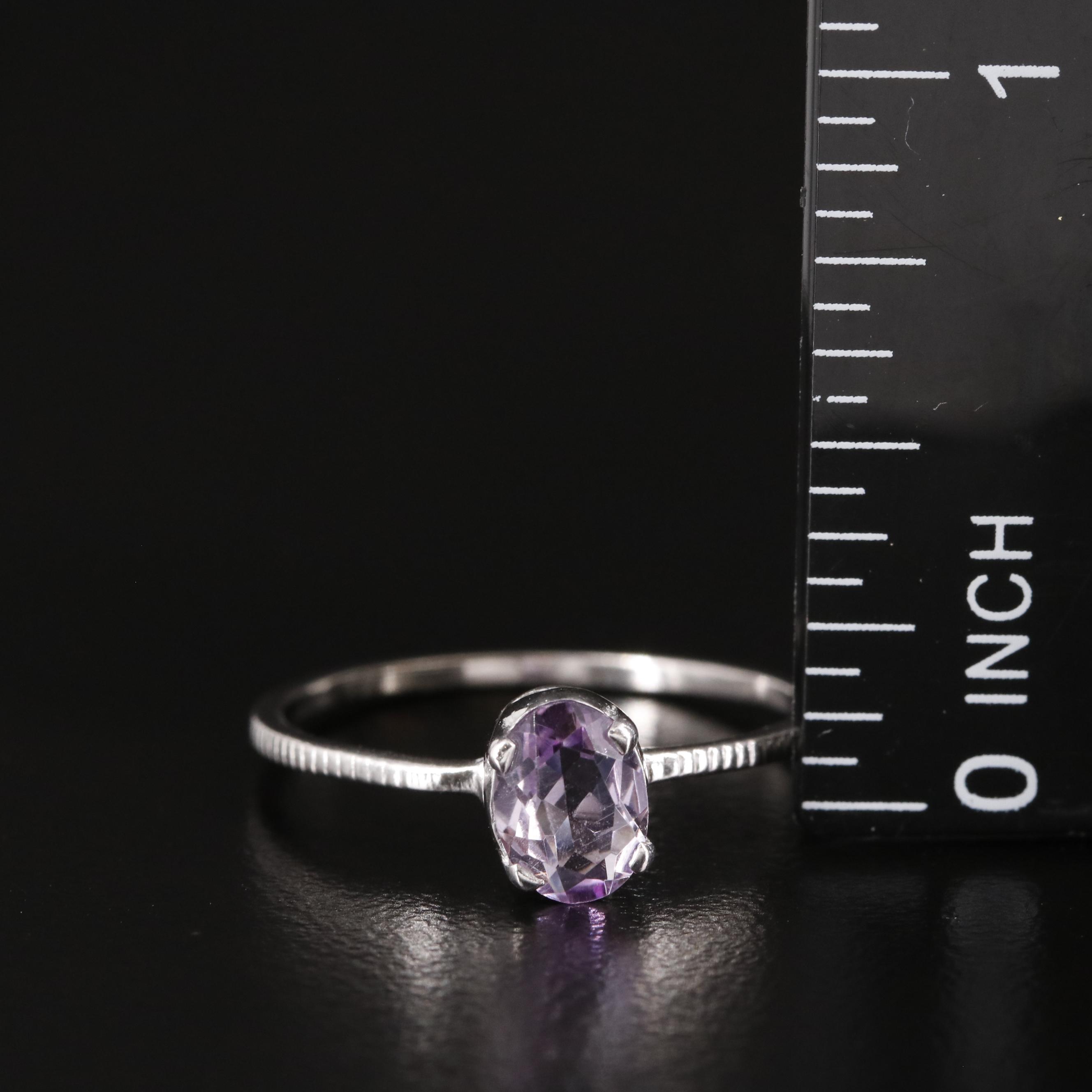 Sterling Amethyst Ring