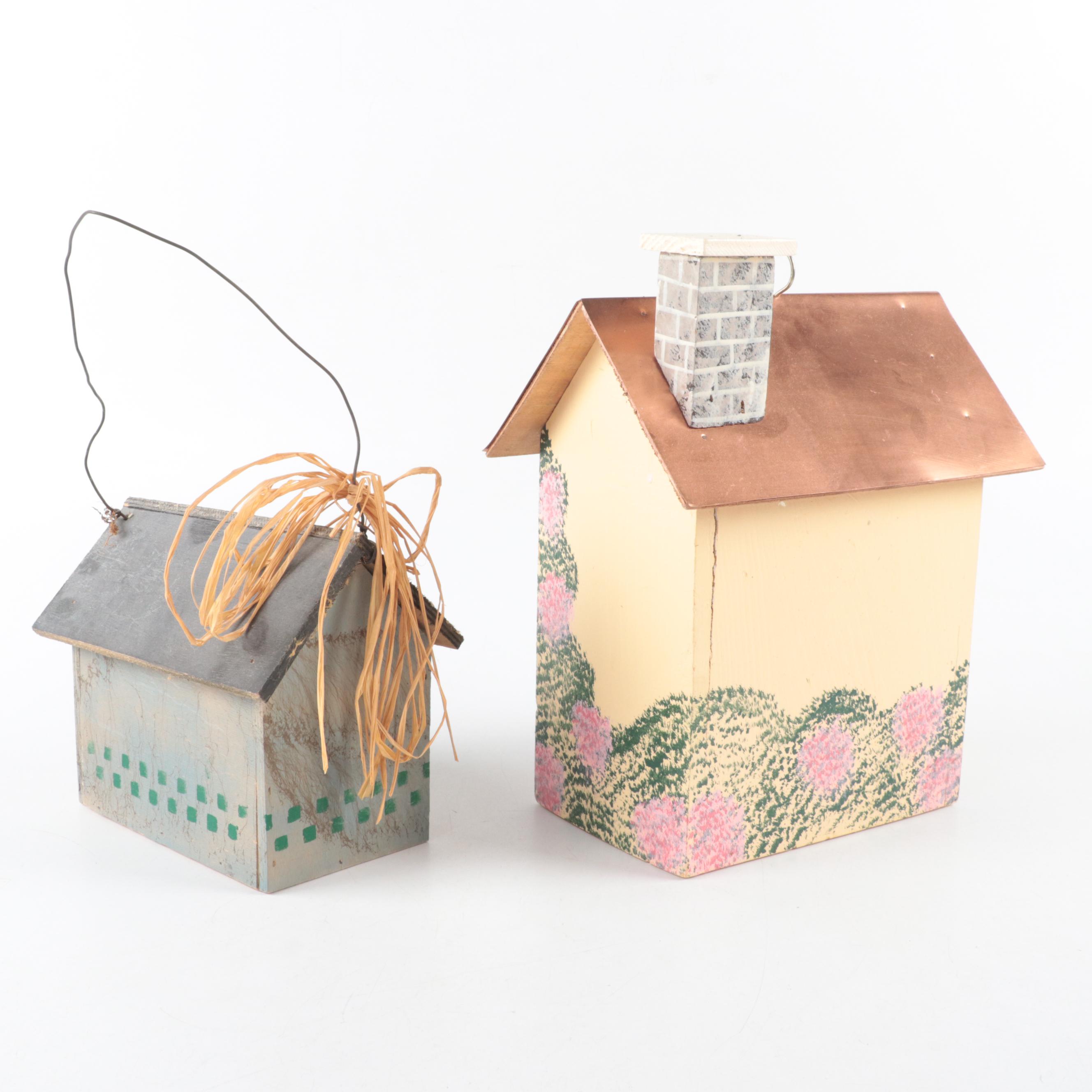 Hand-Painted Decorative Birdhouses