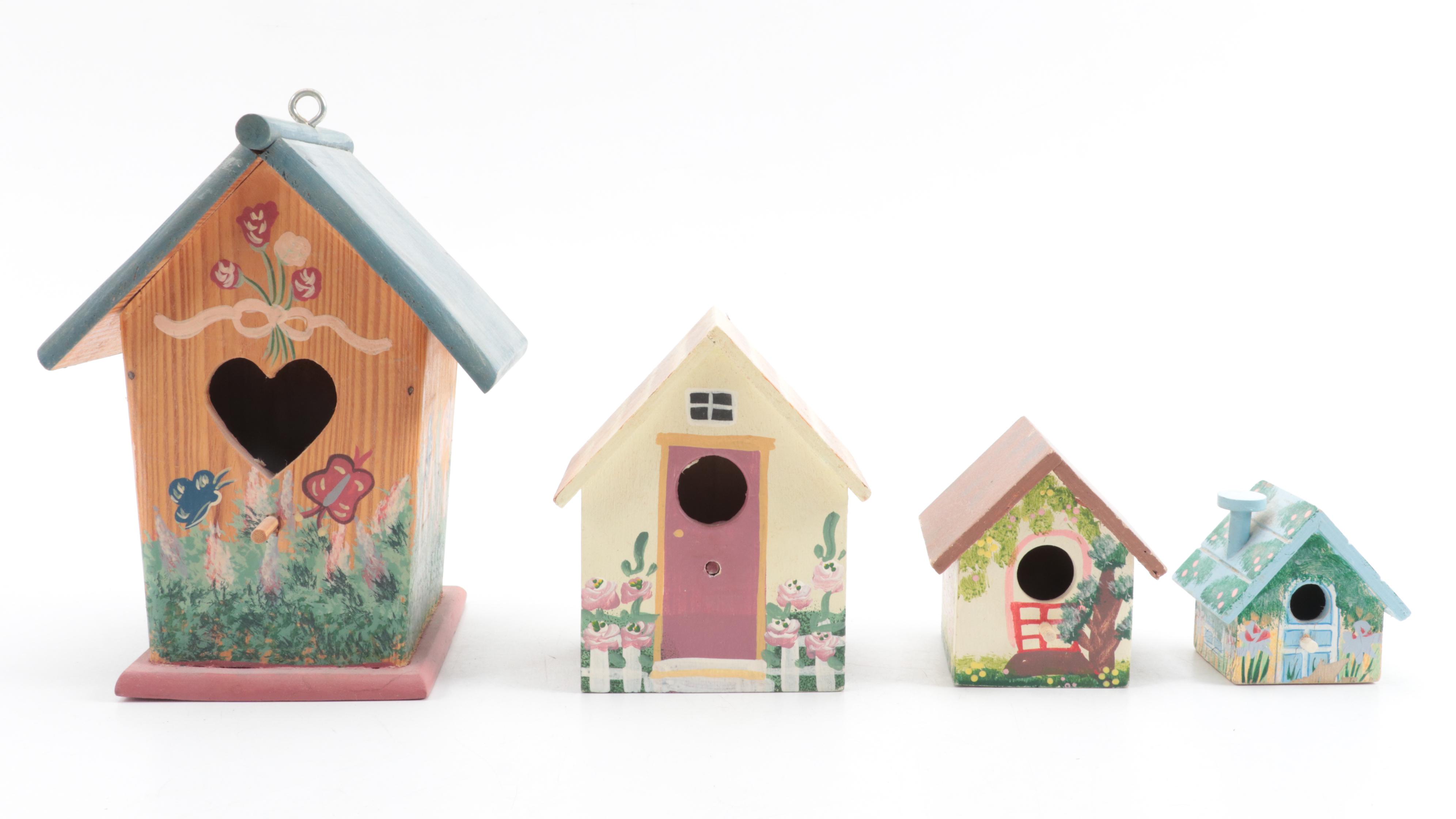 Hand-Painted Decorative Birdhouses