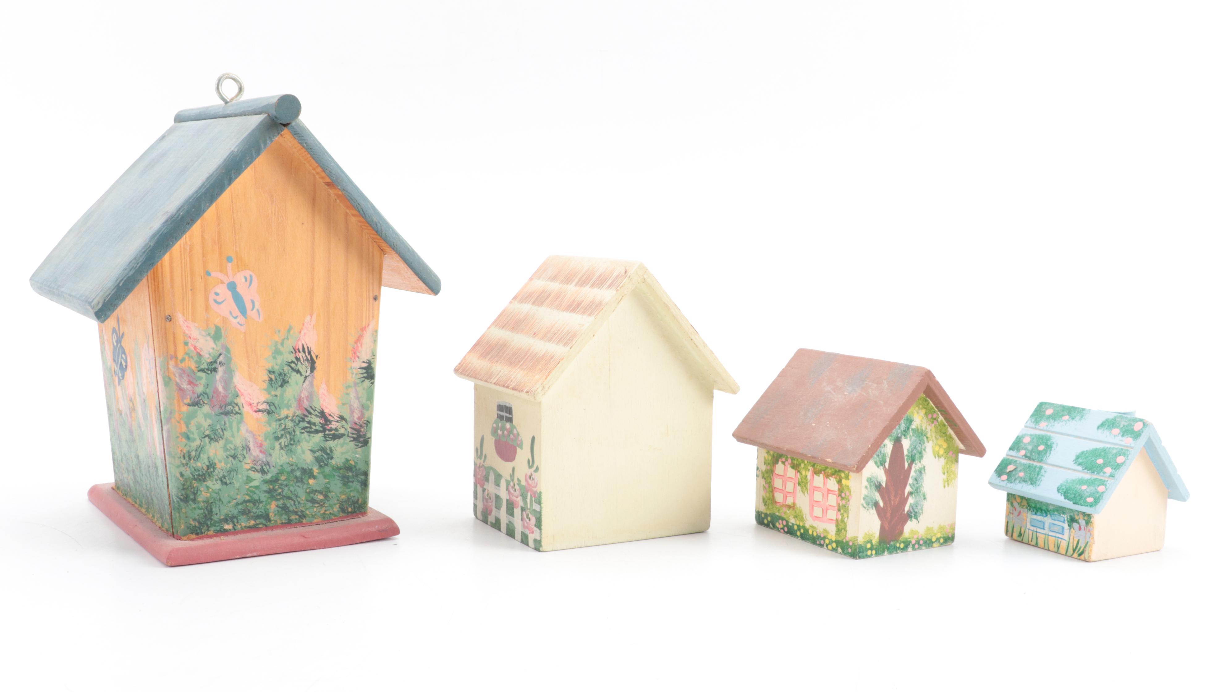Hand-Painted Decorative Birdhouses