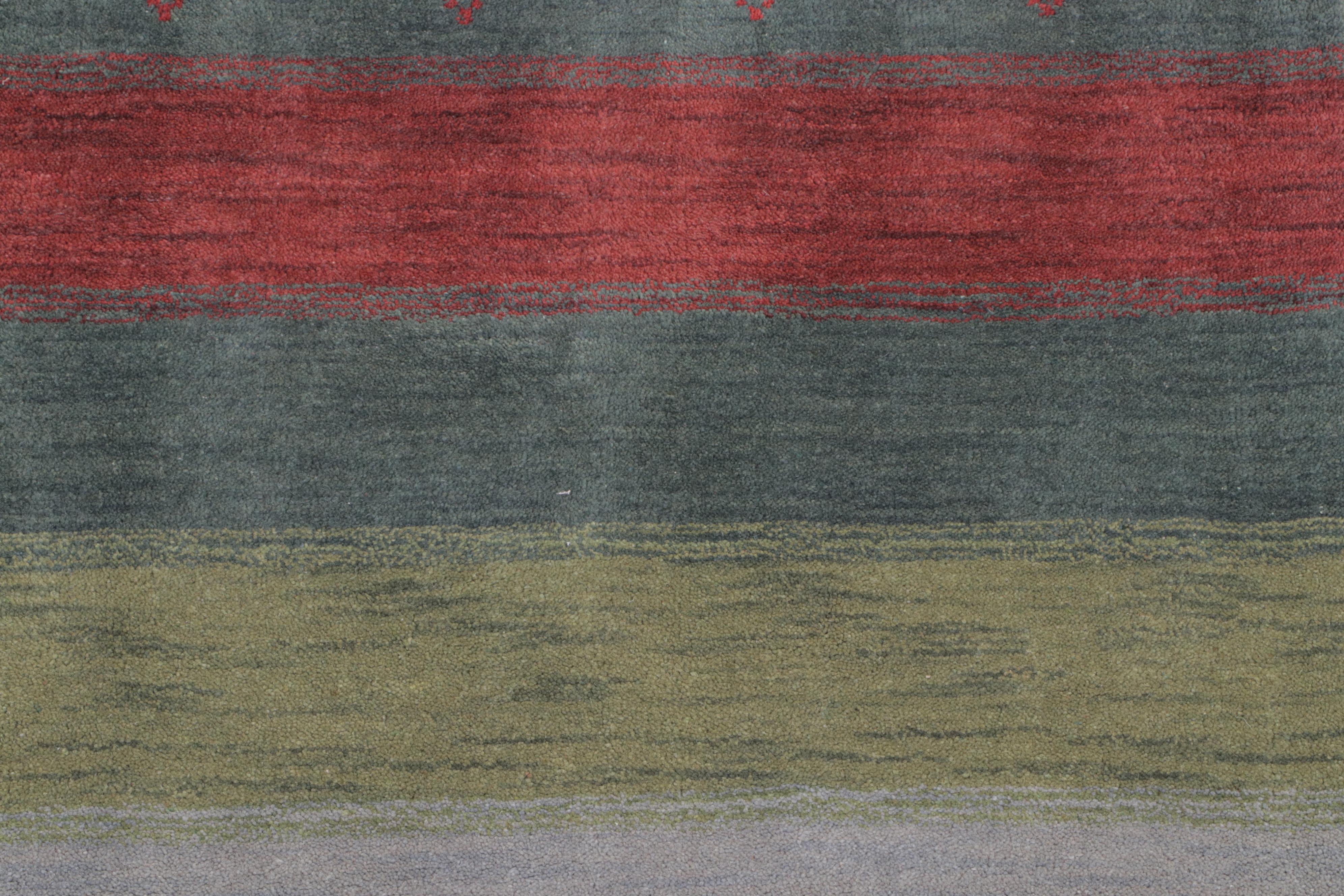 3' x 5' Hand-Knotted Indo-Persian Gabbeh Area Rug