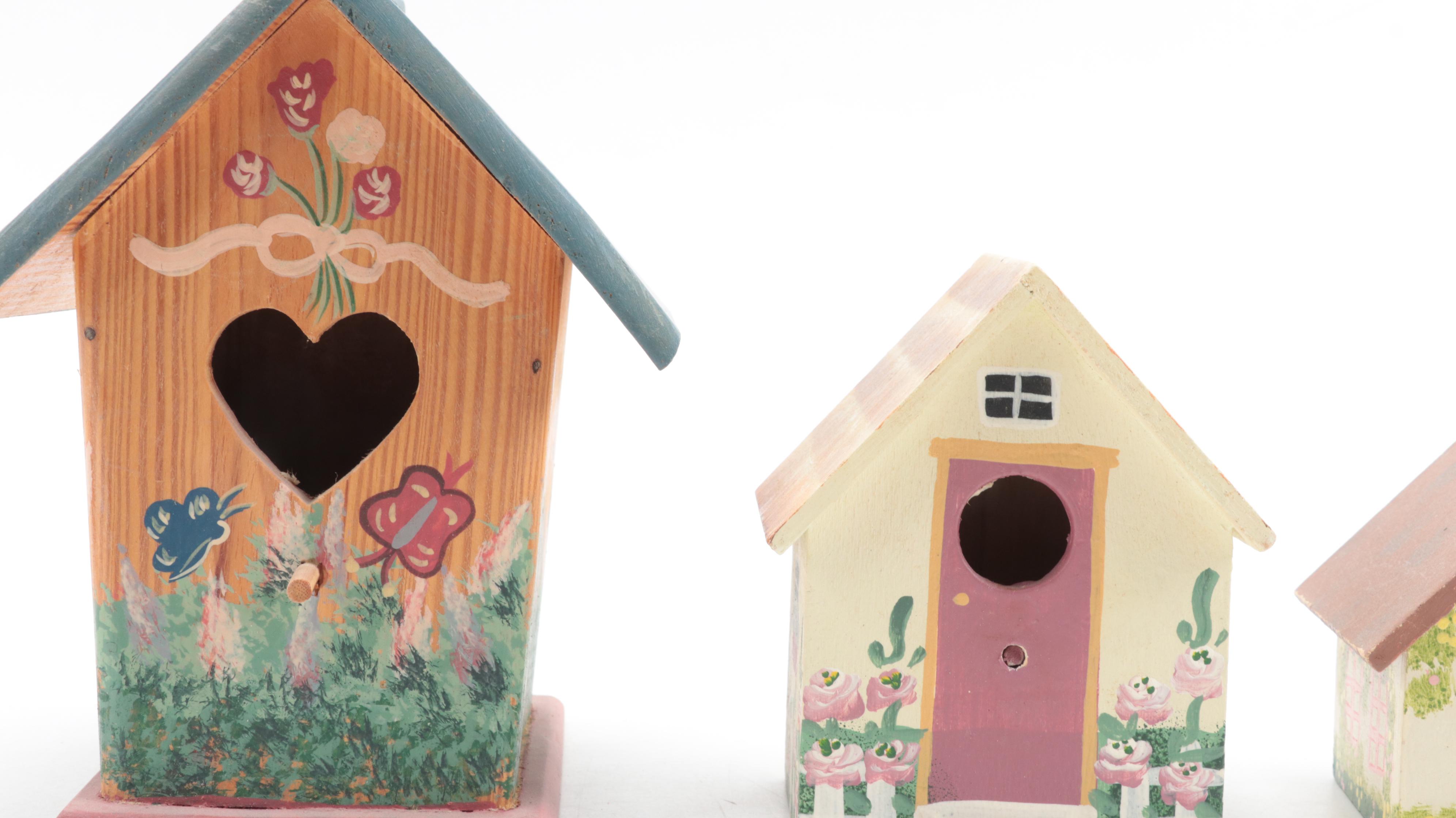 Hand-Painted Decorative Birdhouses