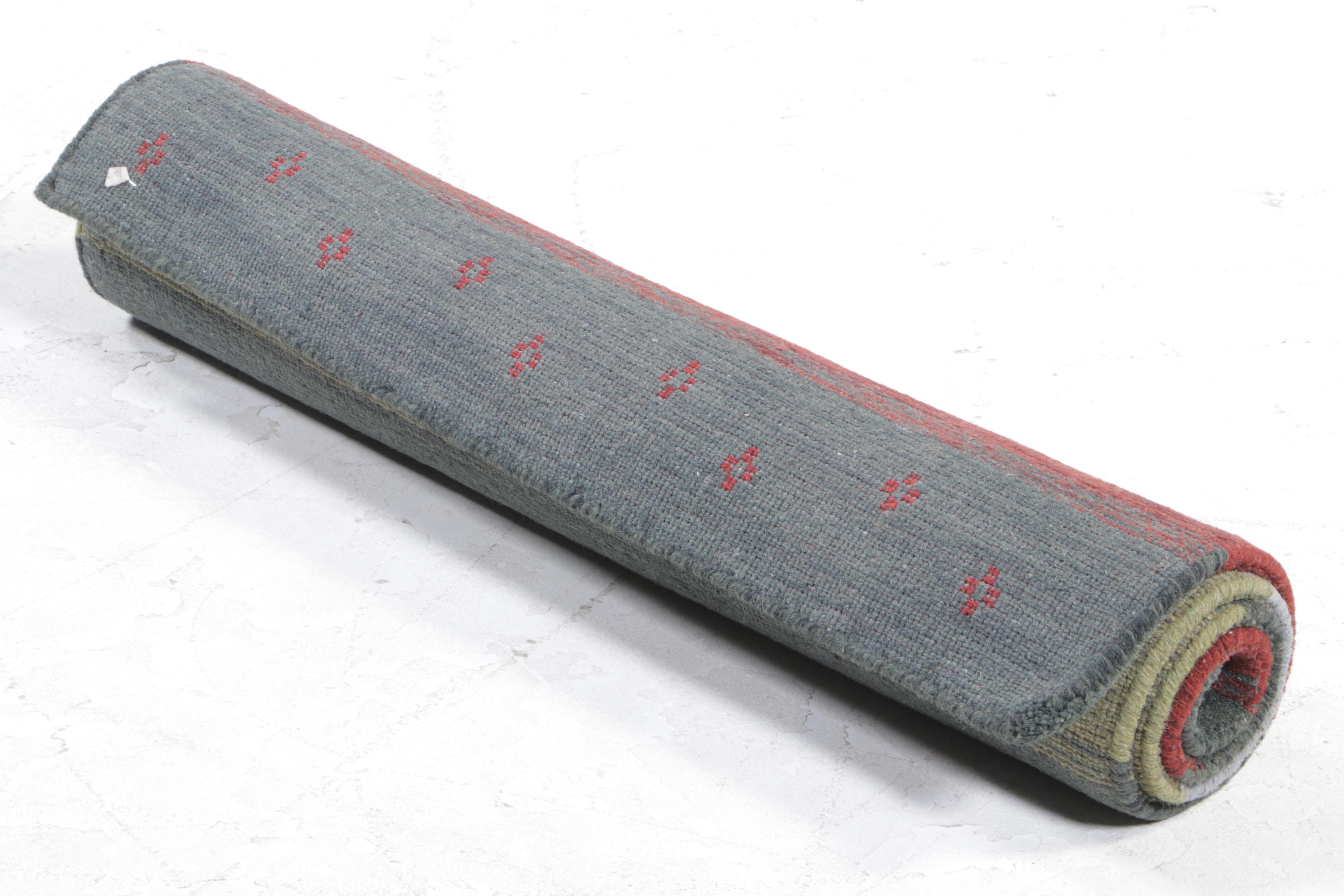 3' x 5' Hand-Knotted Indo-Persian Gabbeh Area Rug