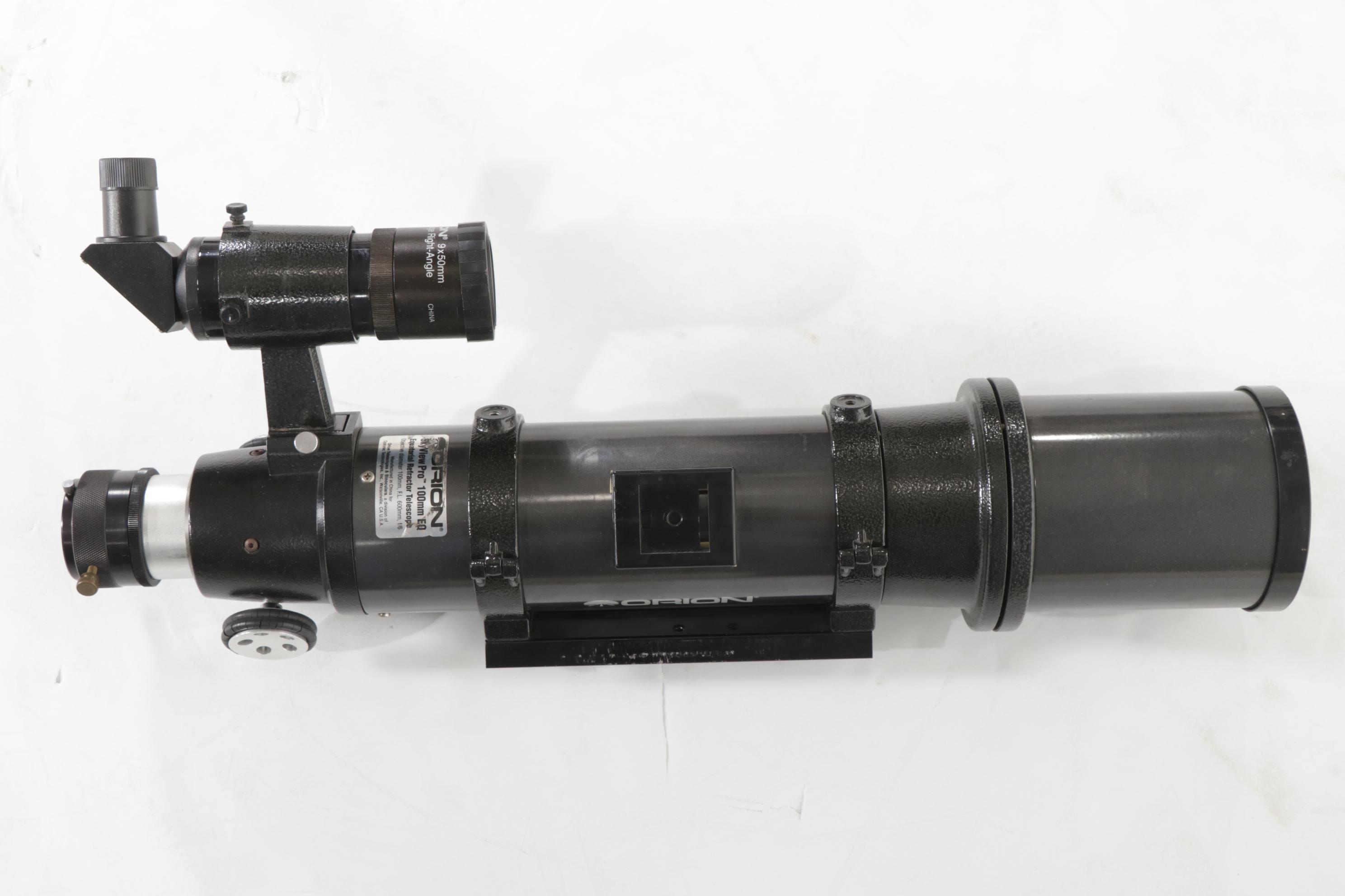 Orion SkyView Pro 100mm EQ Equatorial Refractor Telescope on Tripod Stand