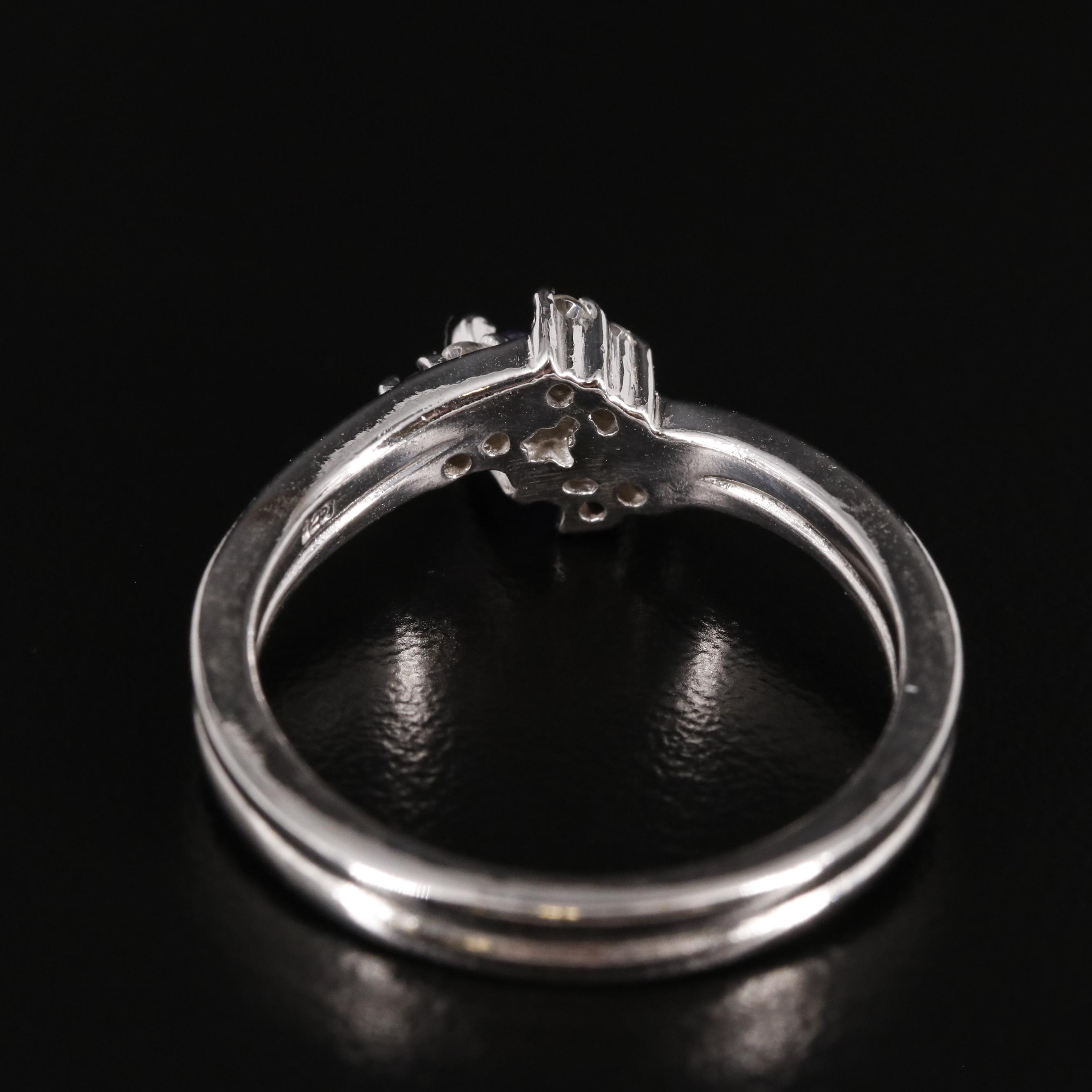 Sterling Amethyst and Topaz Ring