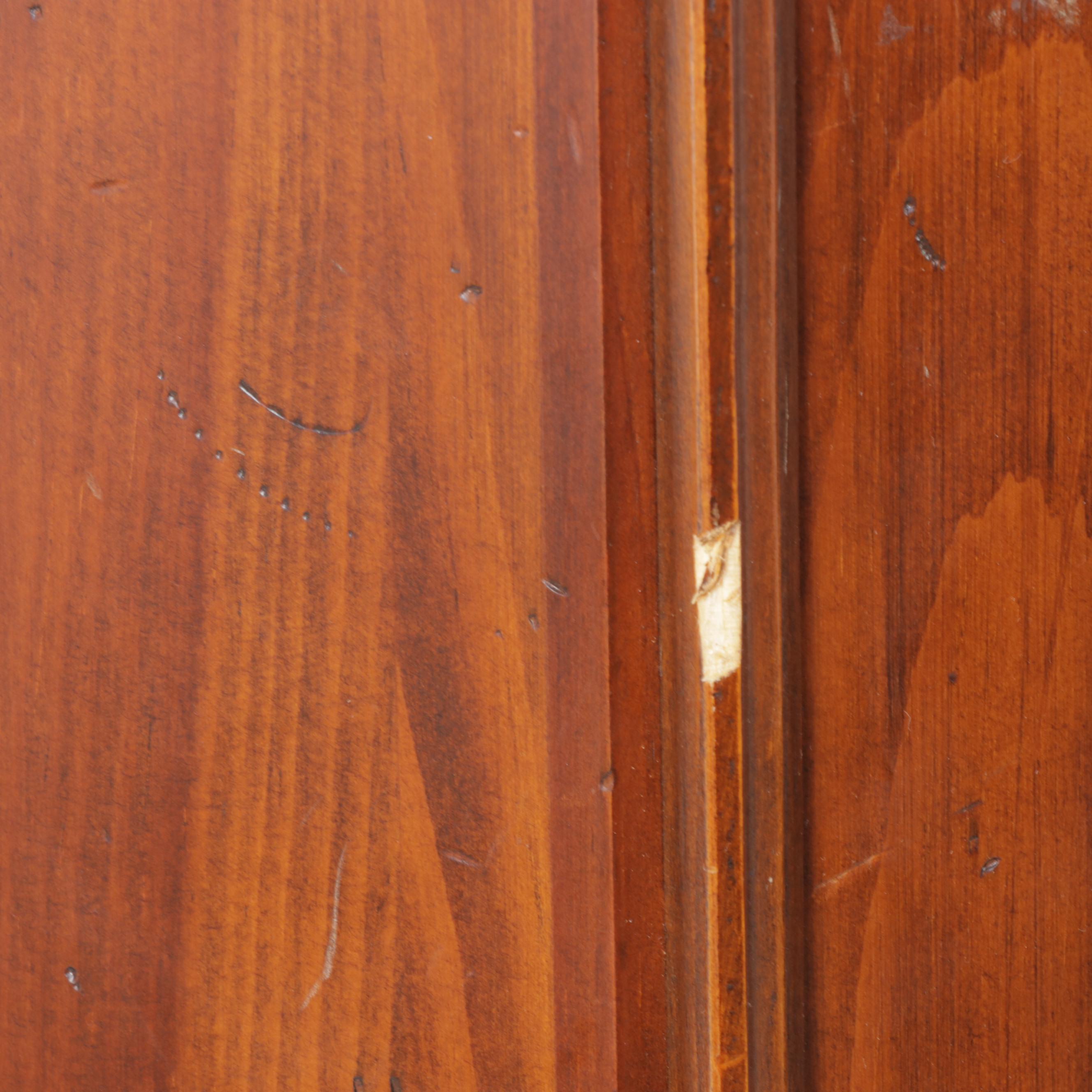 Federal Style Pine Corner Cupboard, Mid to Late 20th Century