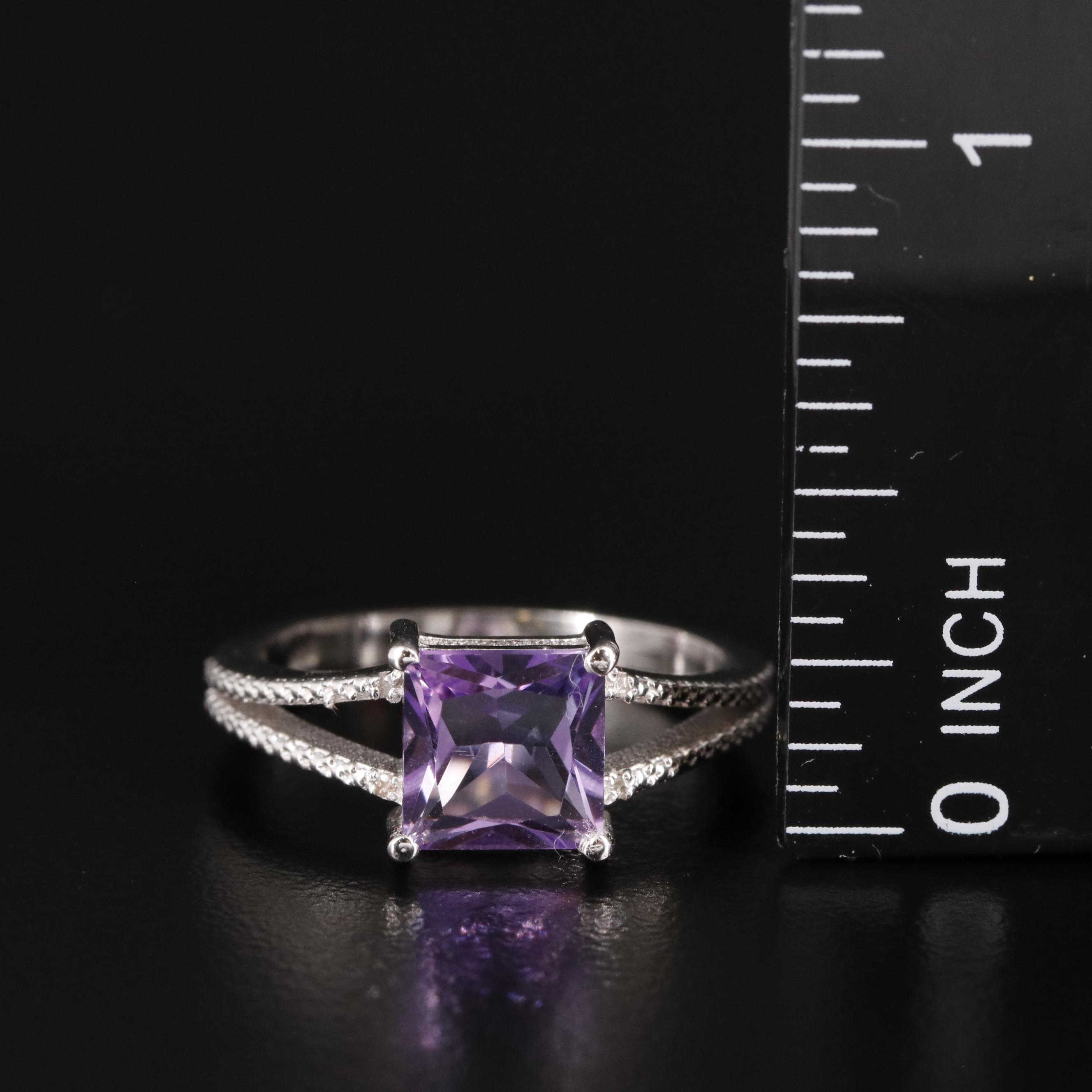 Sterling Amethyst Ring