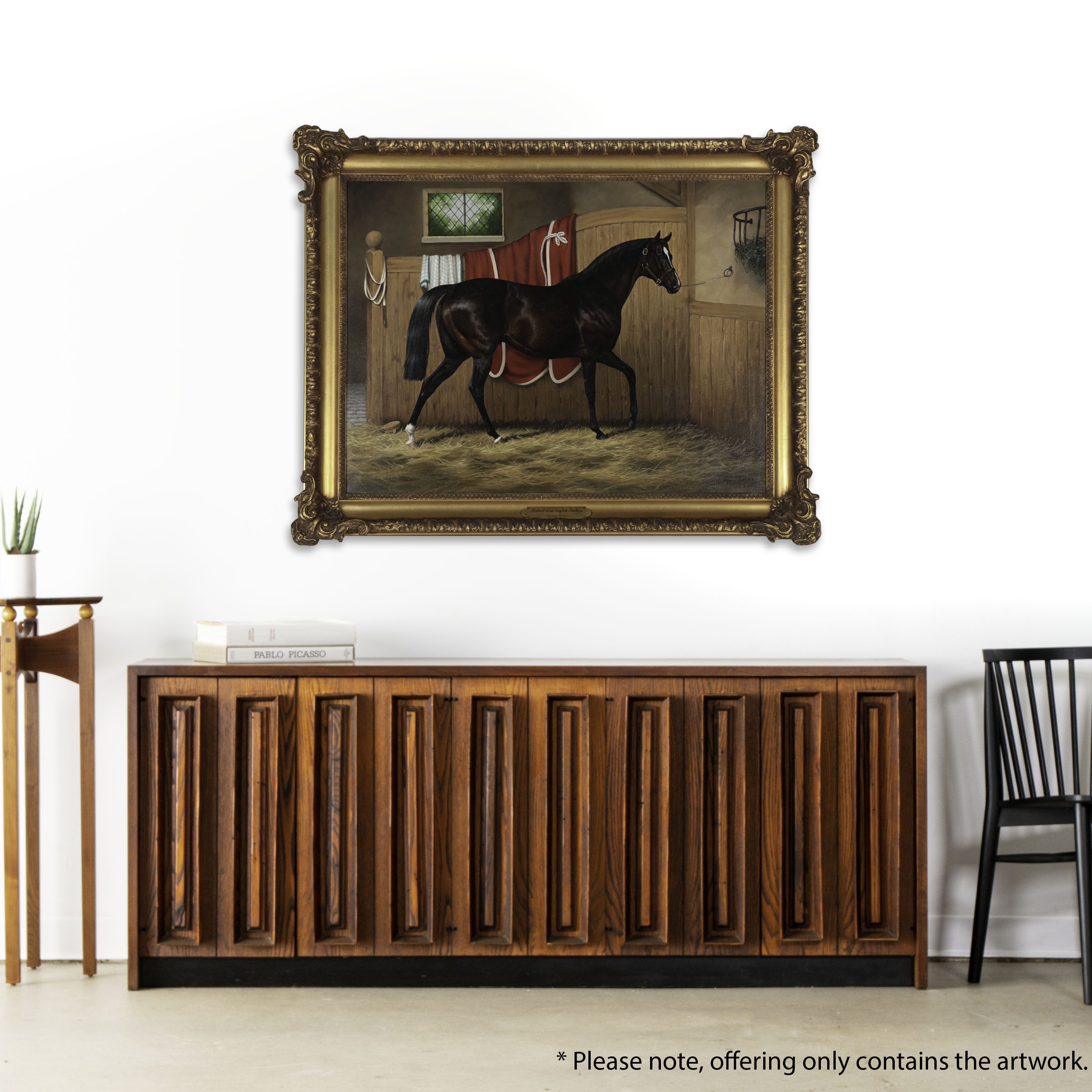 Julie A. Wear Equestrian Portrait Oil Painting, 2001