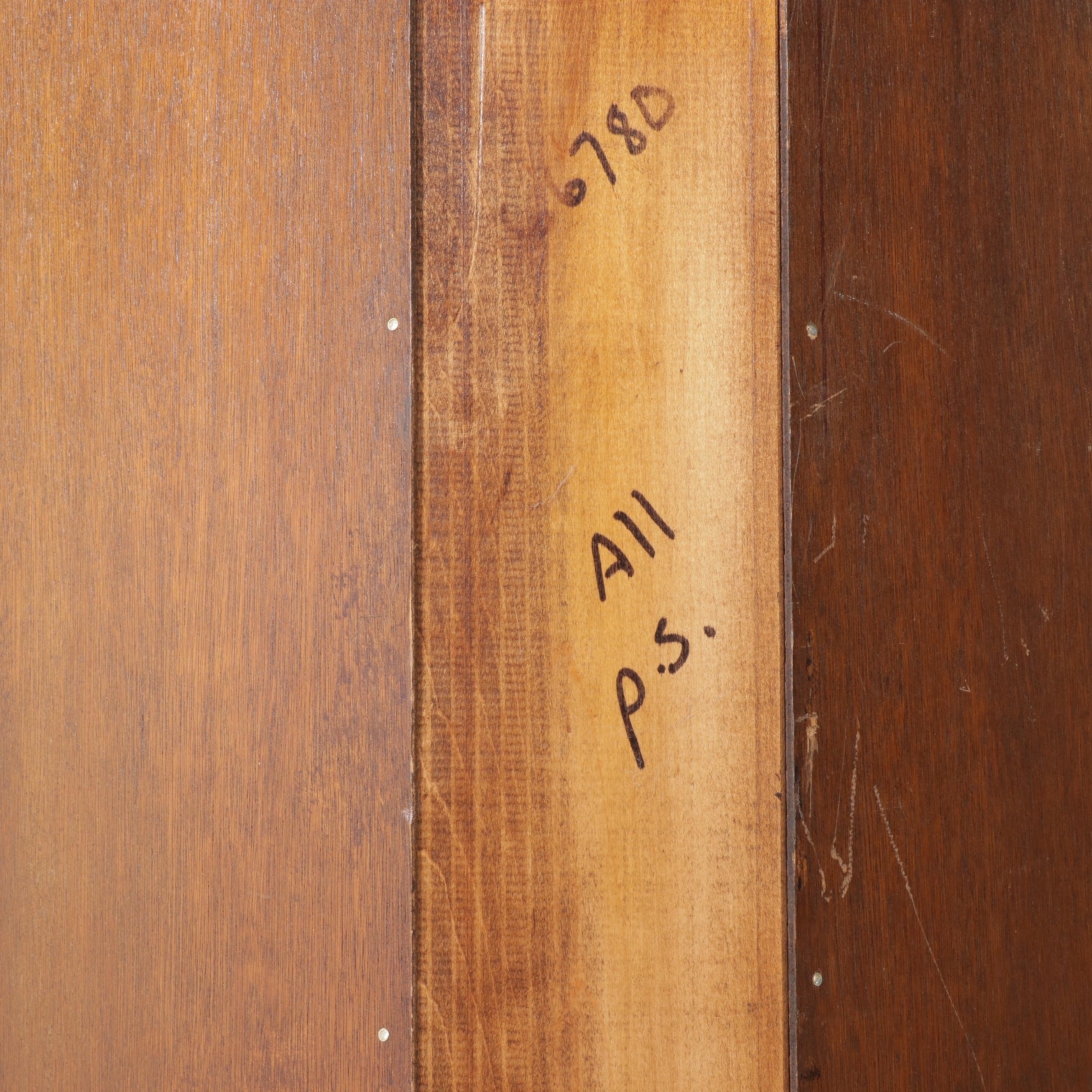 Federal Style Pine Corner Cupboard, Mid to Late 20th Century