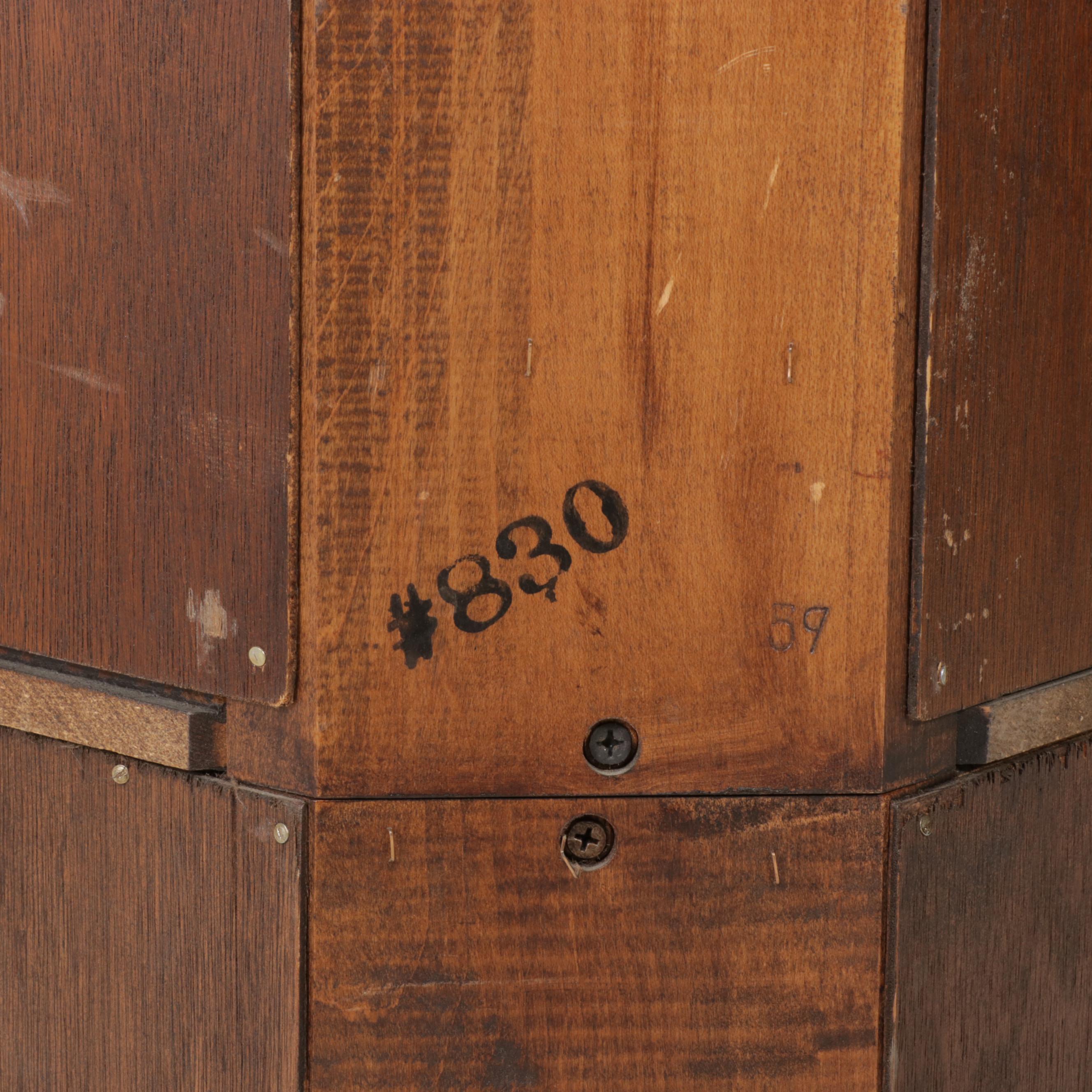 Federal Style Pine Corner Cupboard, Mid to Late 20th Century