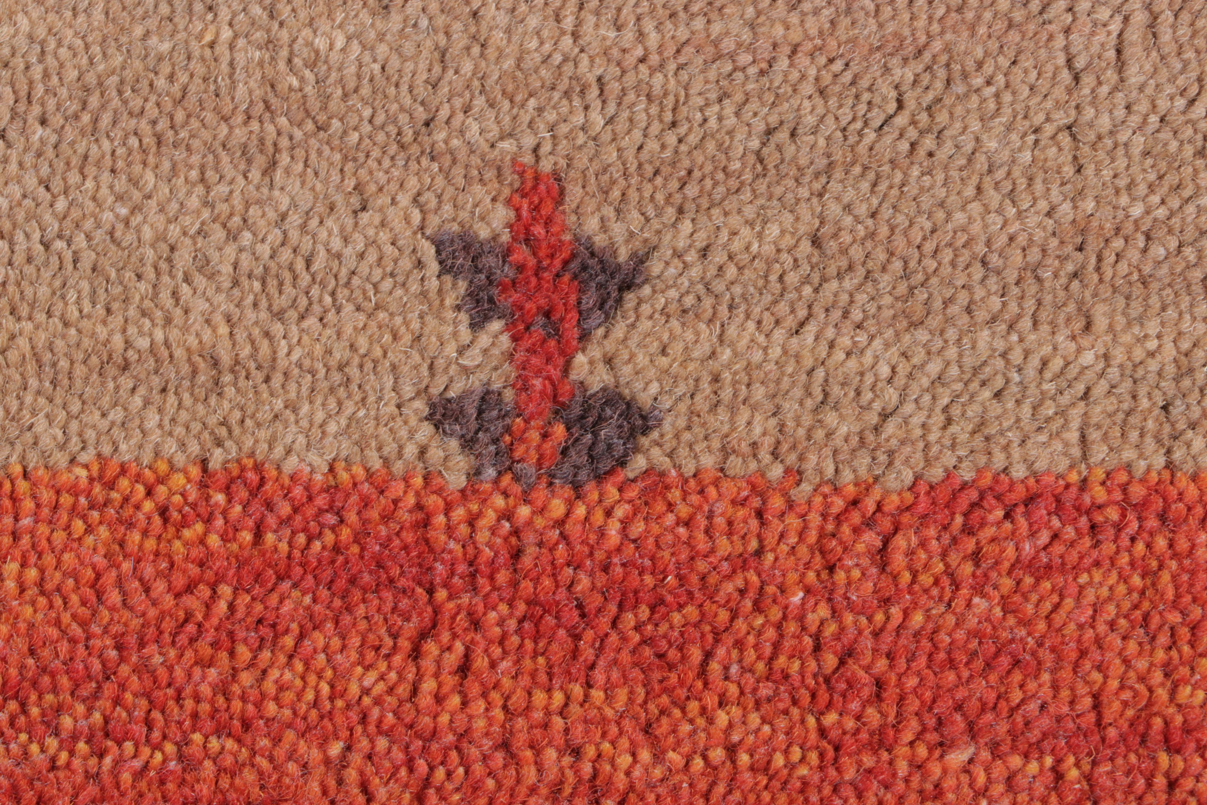 2'11 x 4'10 Hand-Knotted Indo-Persian Gabbeh Accent Rug