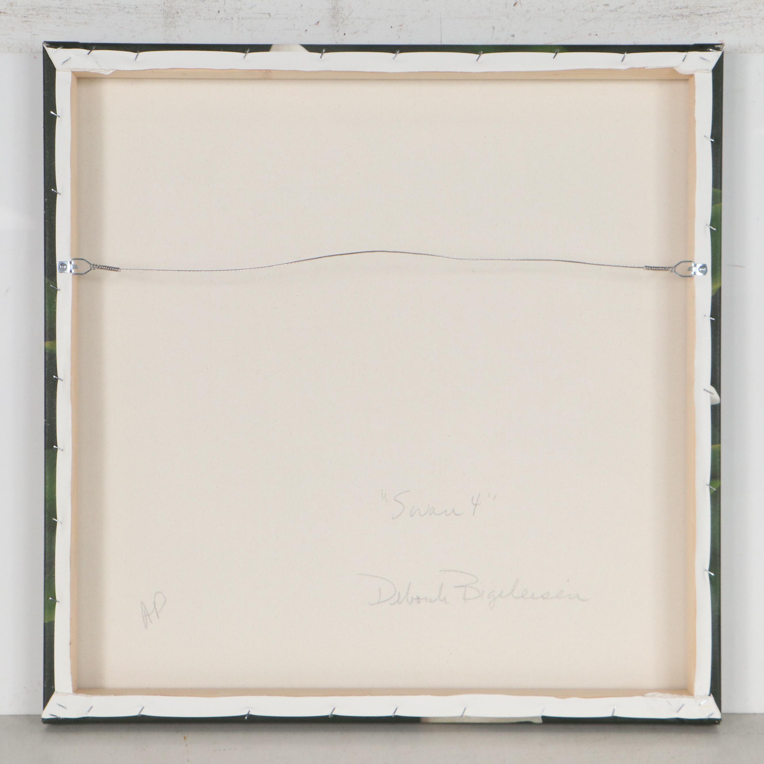 Deborah Bigeleisen Floral Giclée "Swan 4"