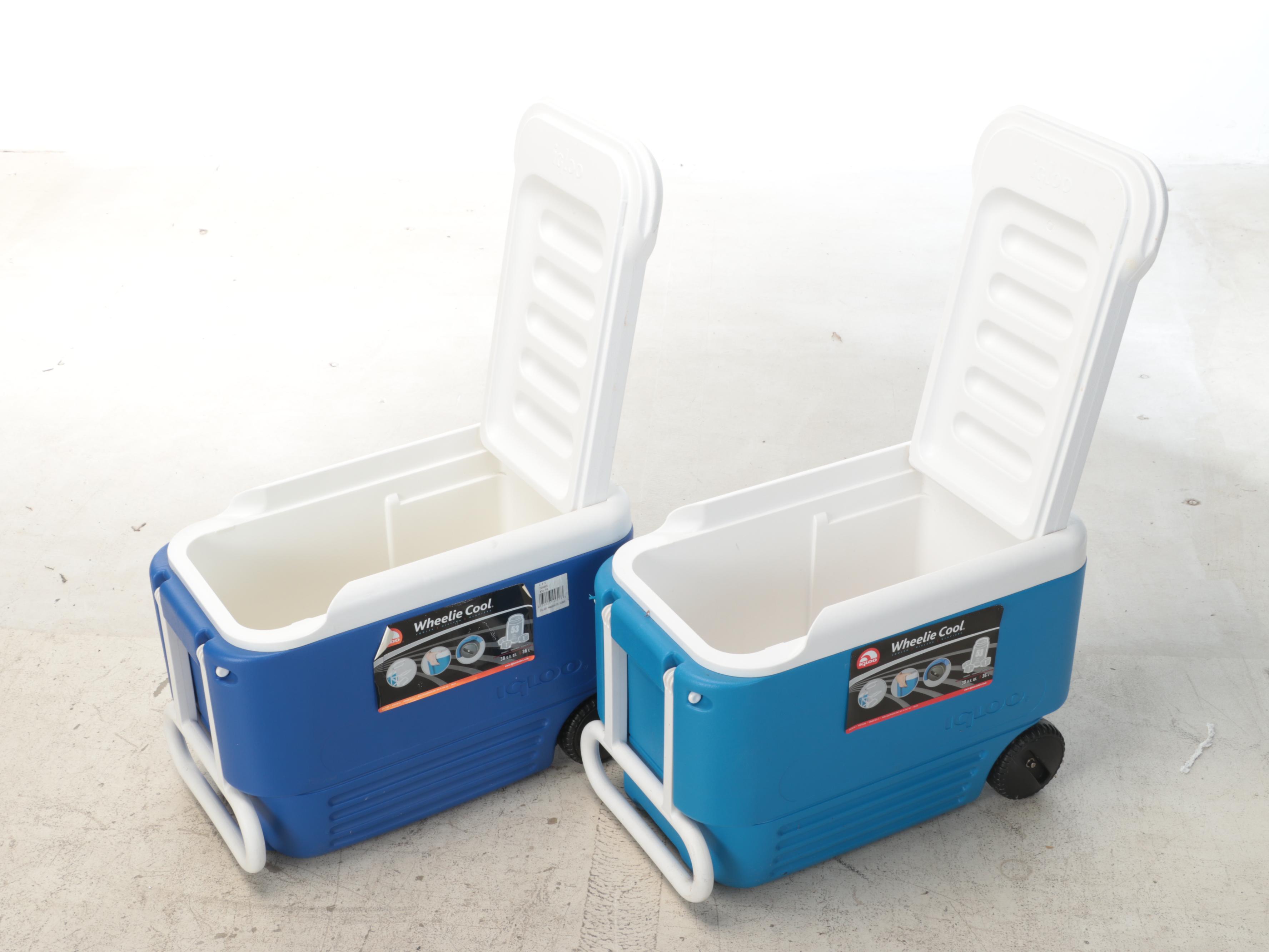 Igloo Wheelie Coolers, Playmate and More Coolers With Folding Chairs