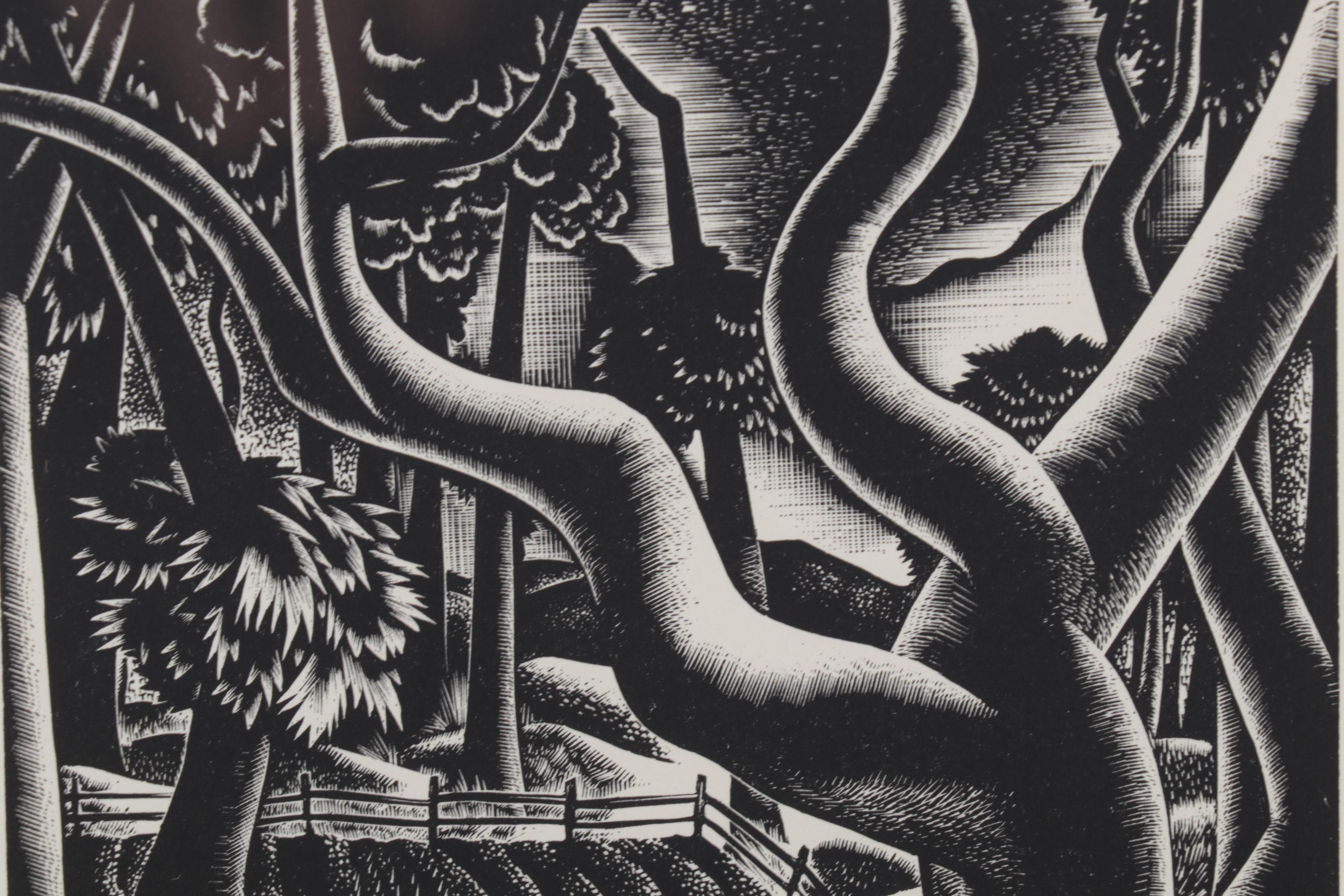 Lynd Ward Art Deco Woodcut From "Wild Pilgrimage," 1932