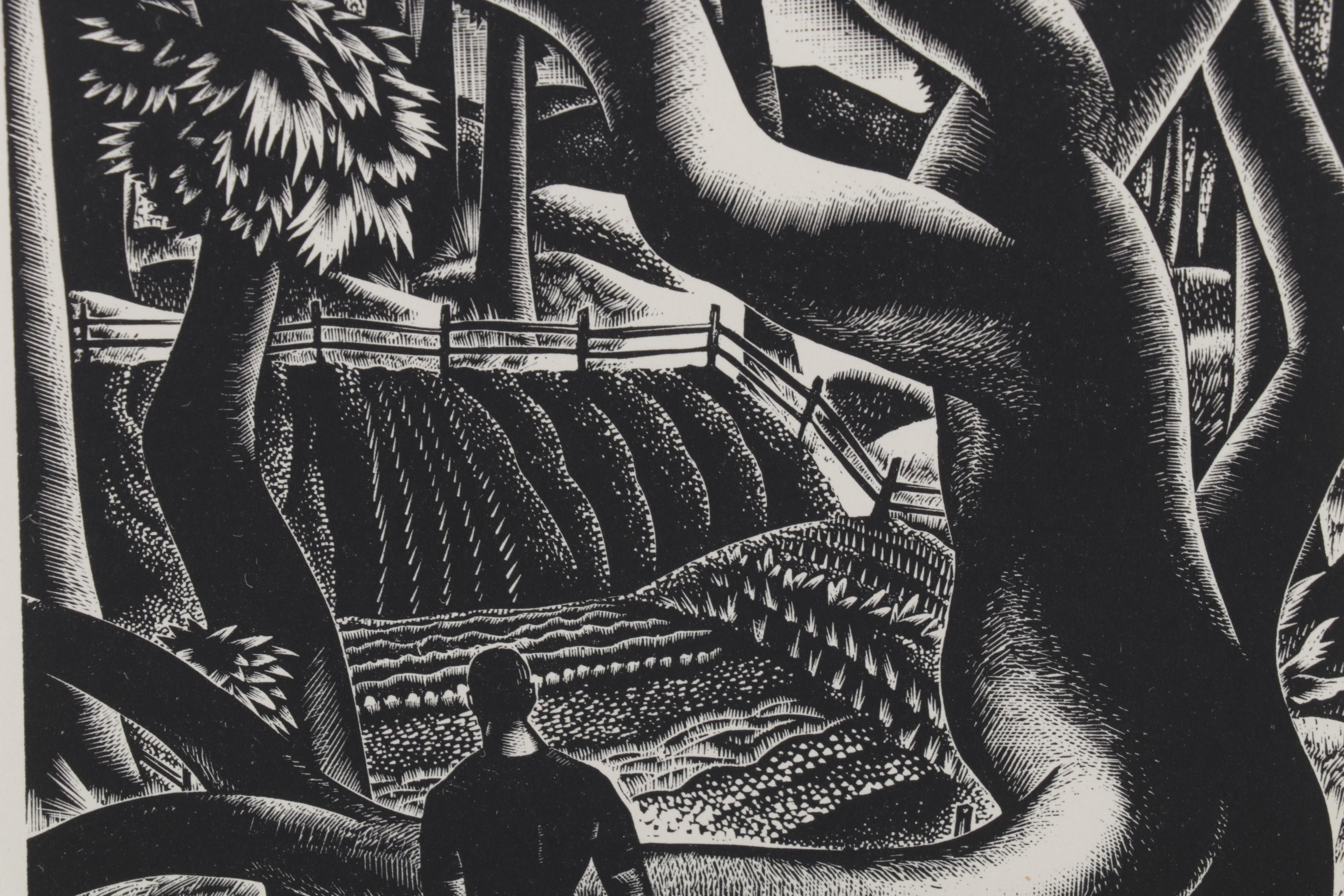 Lynd Ward Art Deco Woodcut From "Wild Pilgrimage," 1932