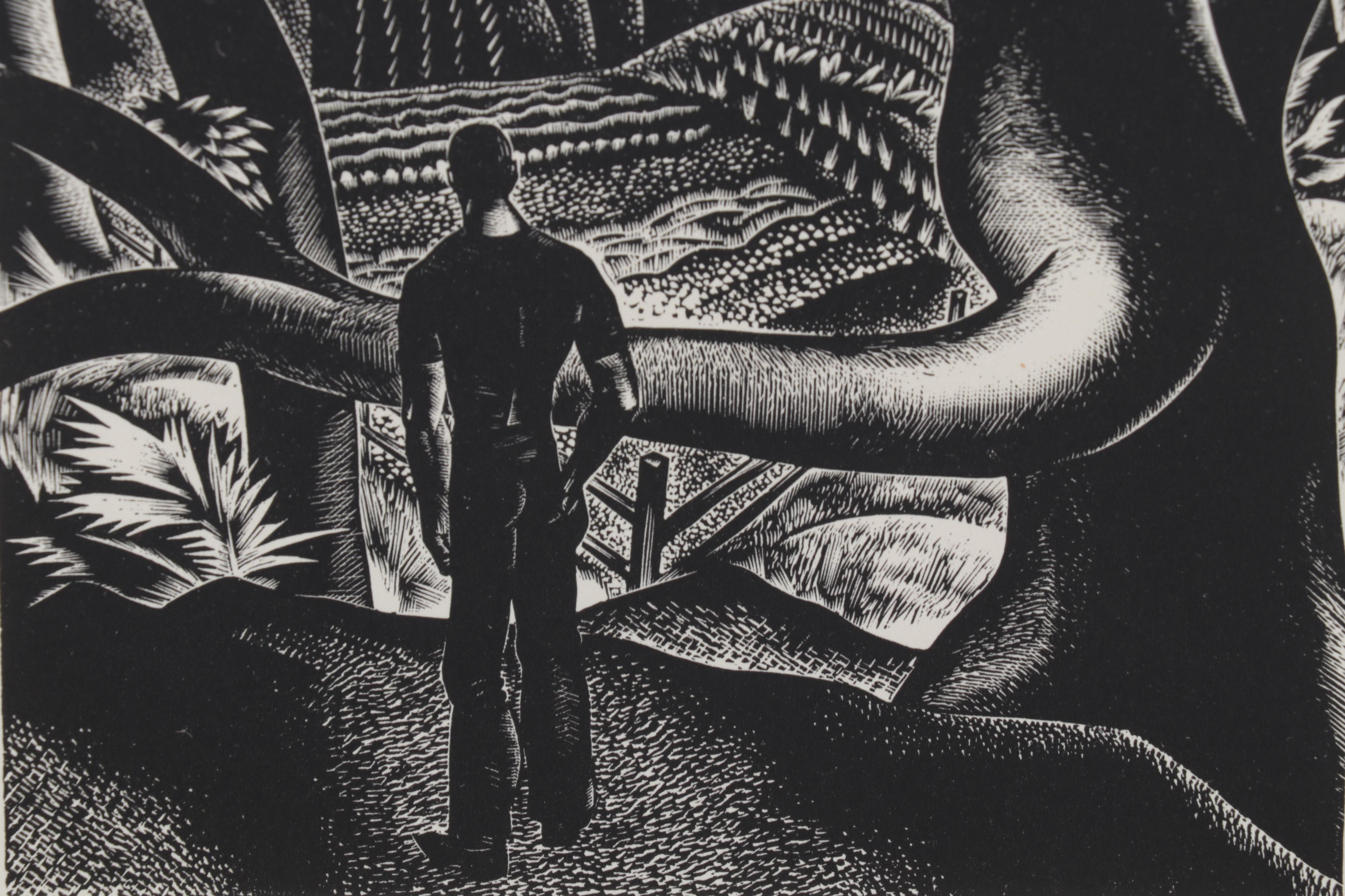 Lynd Ward Art Deco Woodcut From "Wild Pilgrimage," 1932