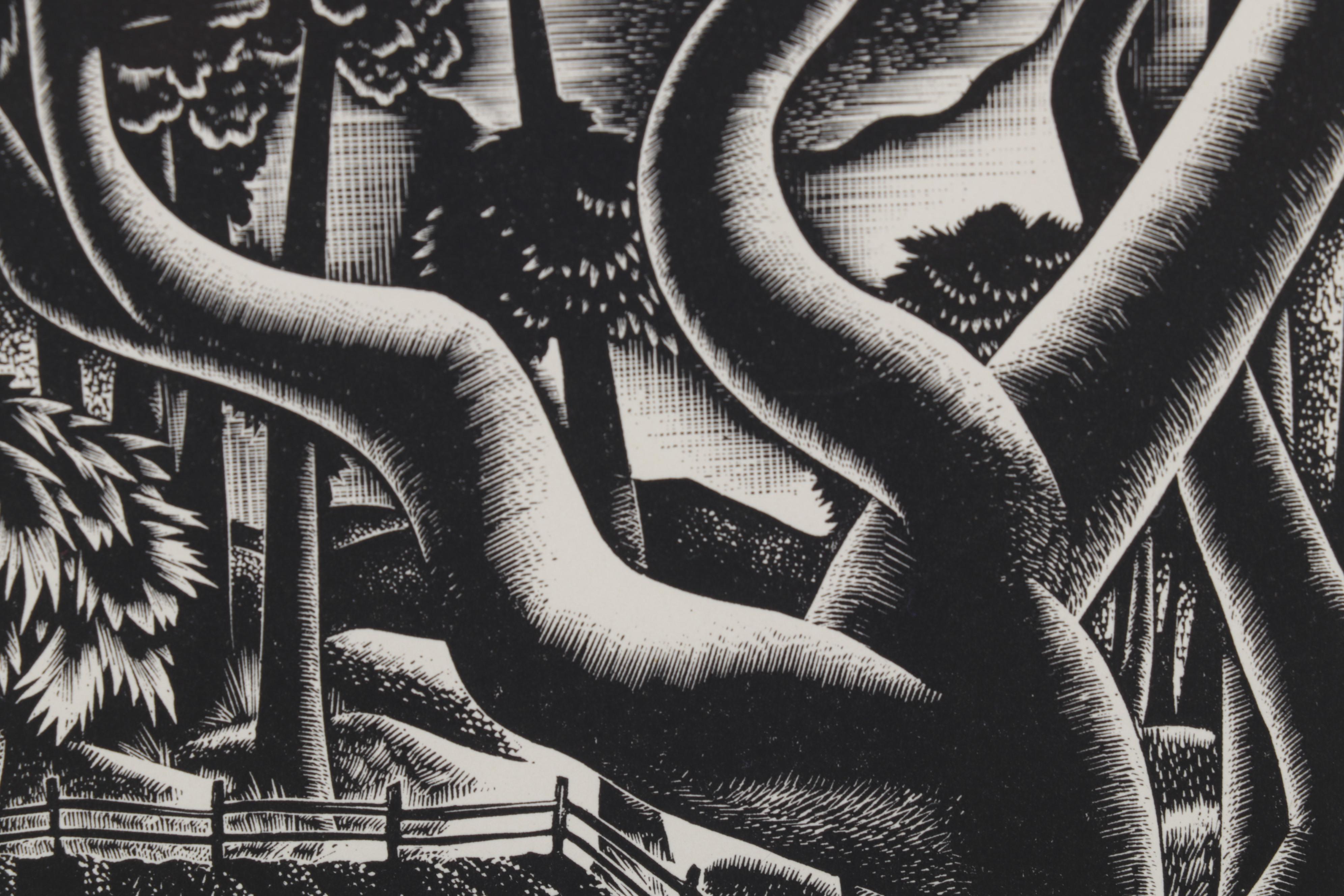 Lynd Ward Art Deco Woodcut From "Wild Pilgrimage," 1932