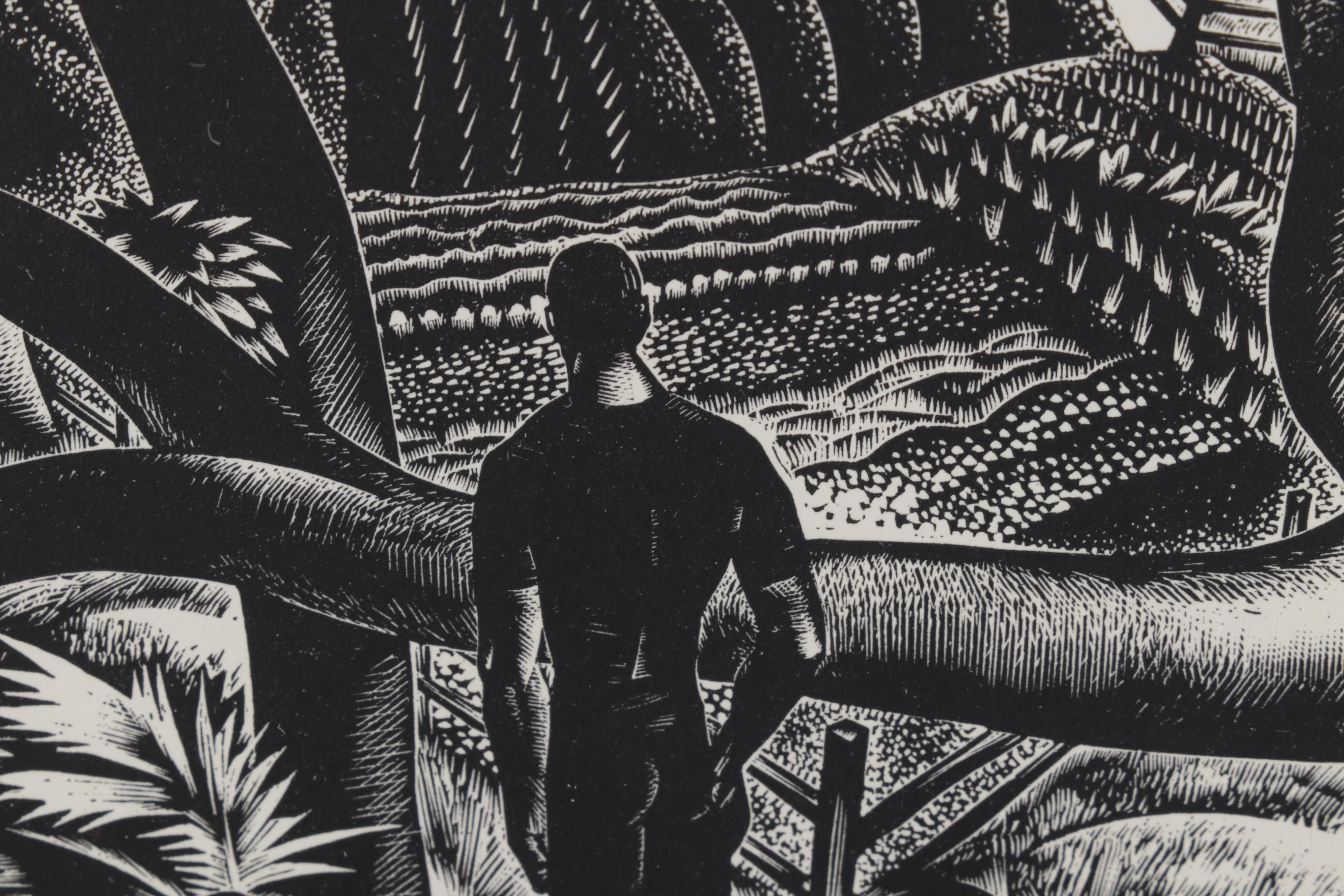 Lynd Ward Art Deco Woodcut From "Wild Pilgrimage," 1932