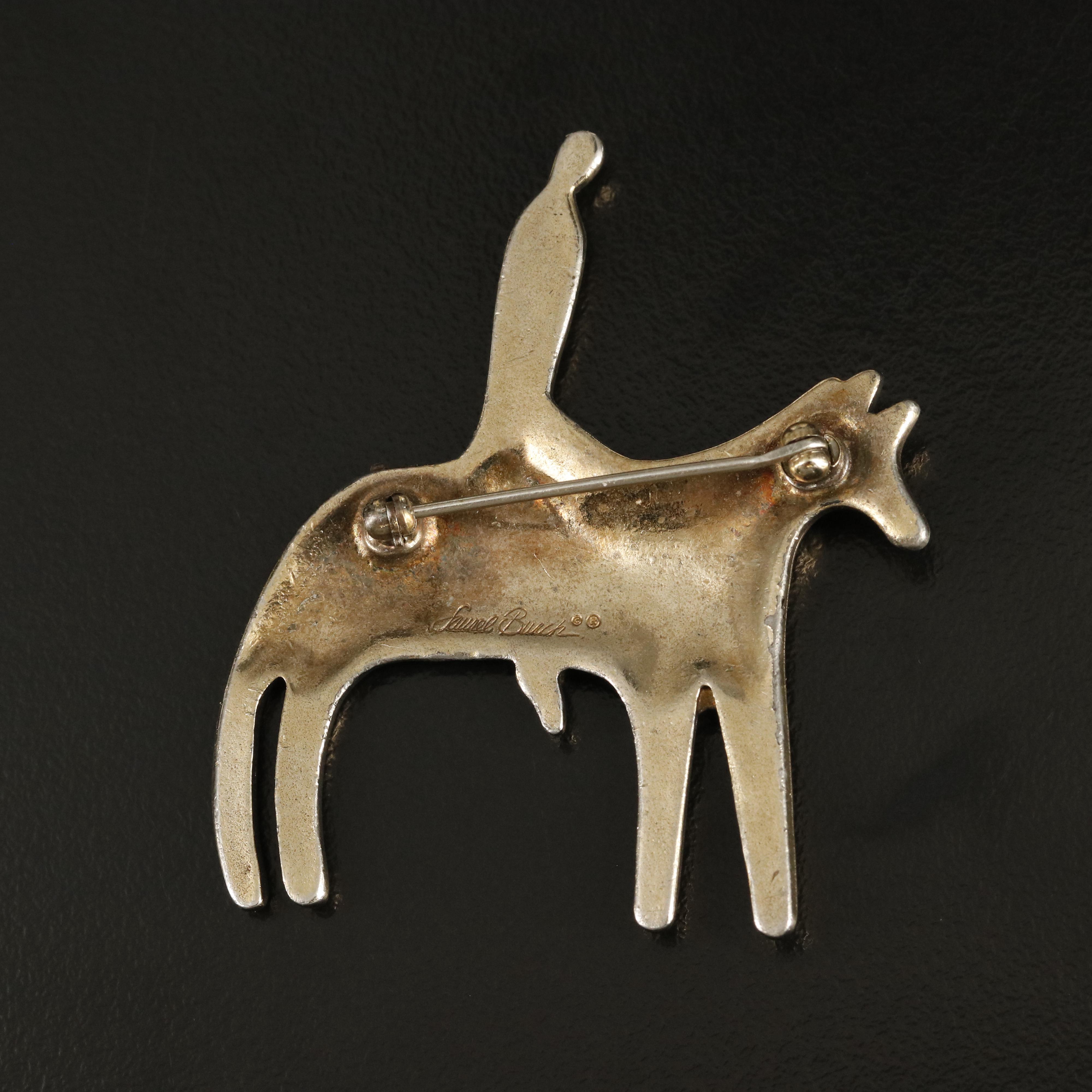 Laurel Burch©® Horse and Rider Brooch