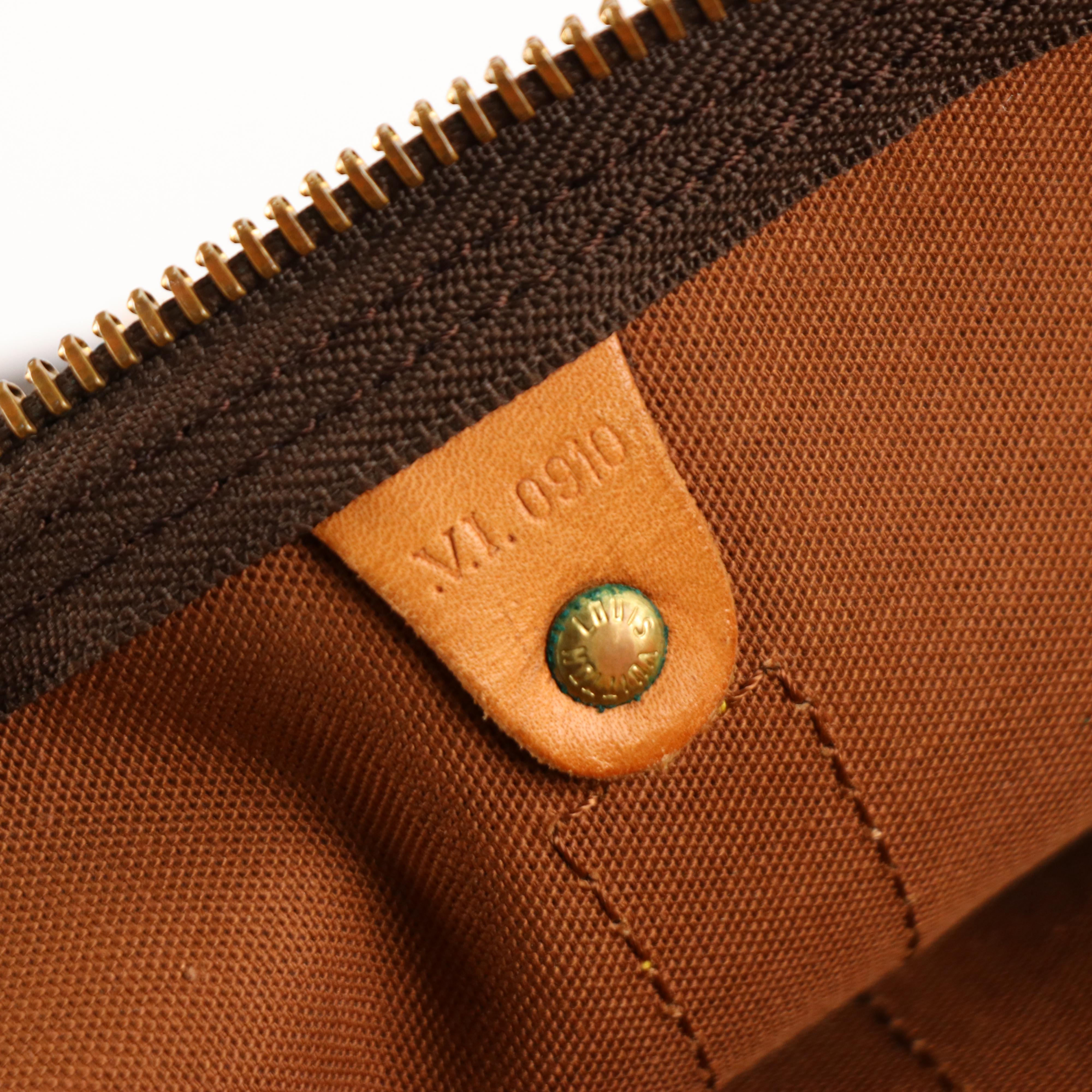 Louis Vuitton Keepall 55 Bandouliére in Monogram Canvas and Vachetta Leather