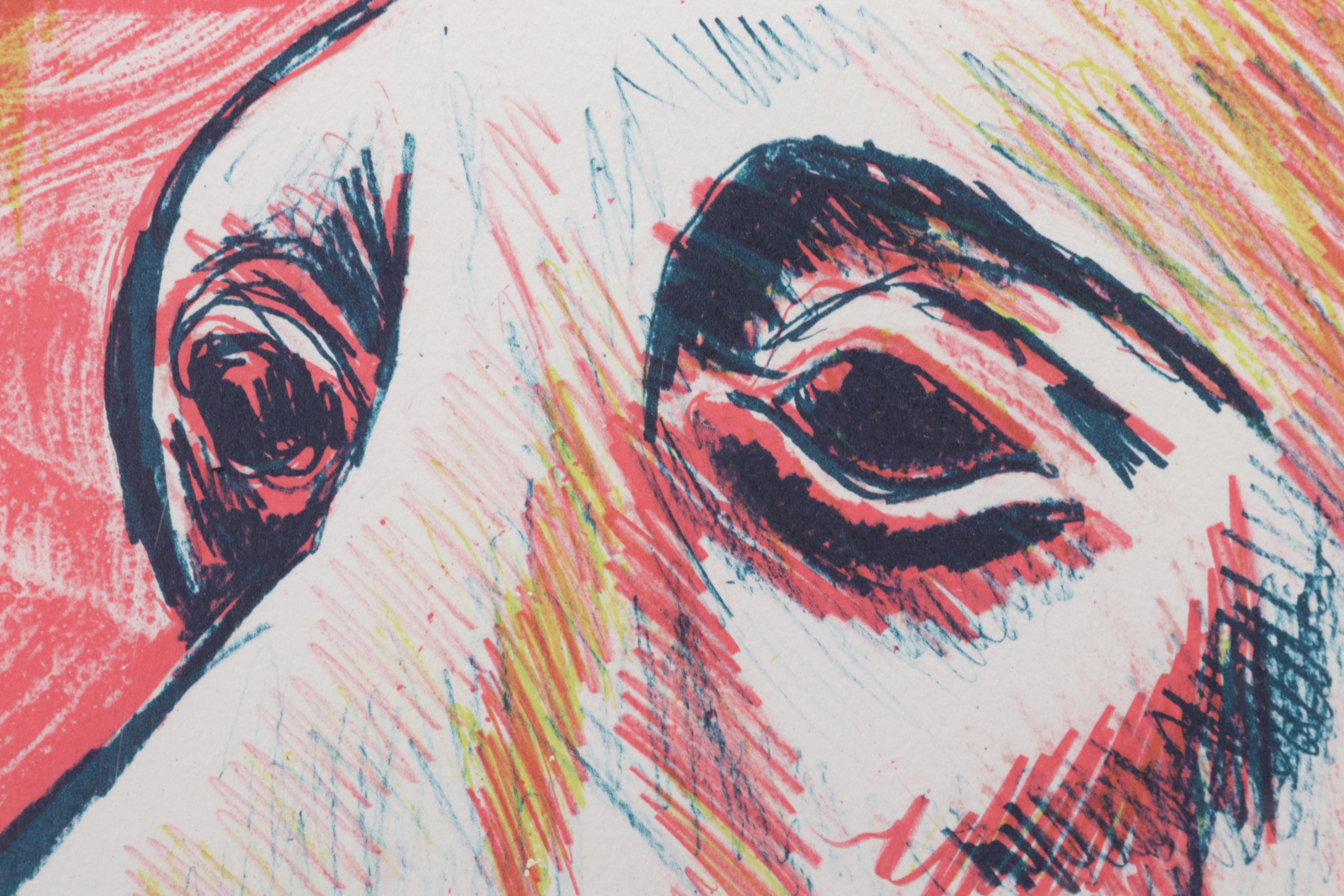 Sidney Chafetz Satirical Color Lithograph "Iran Affair," 1991