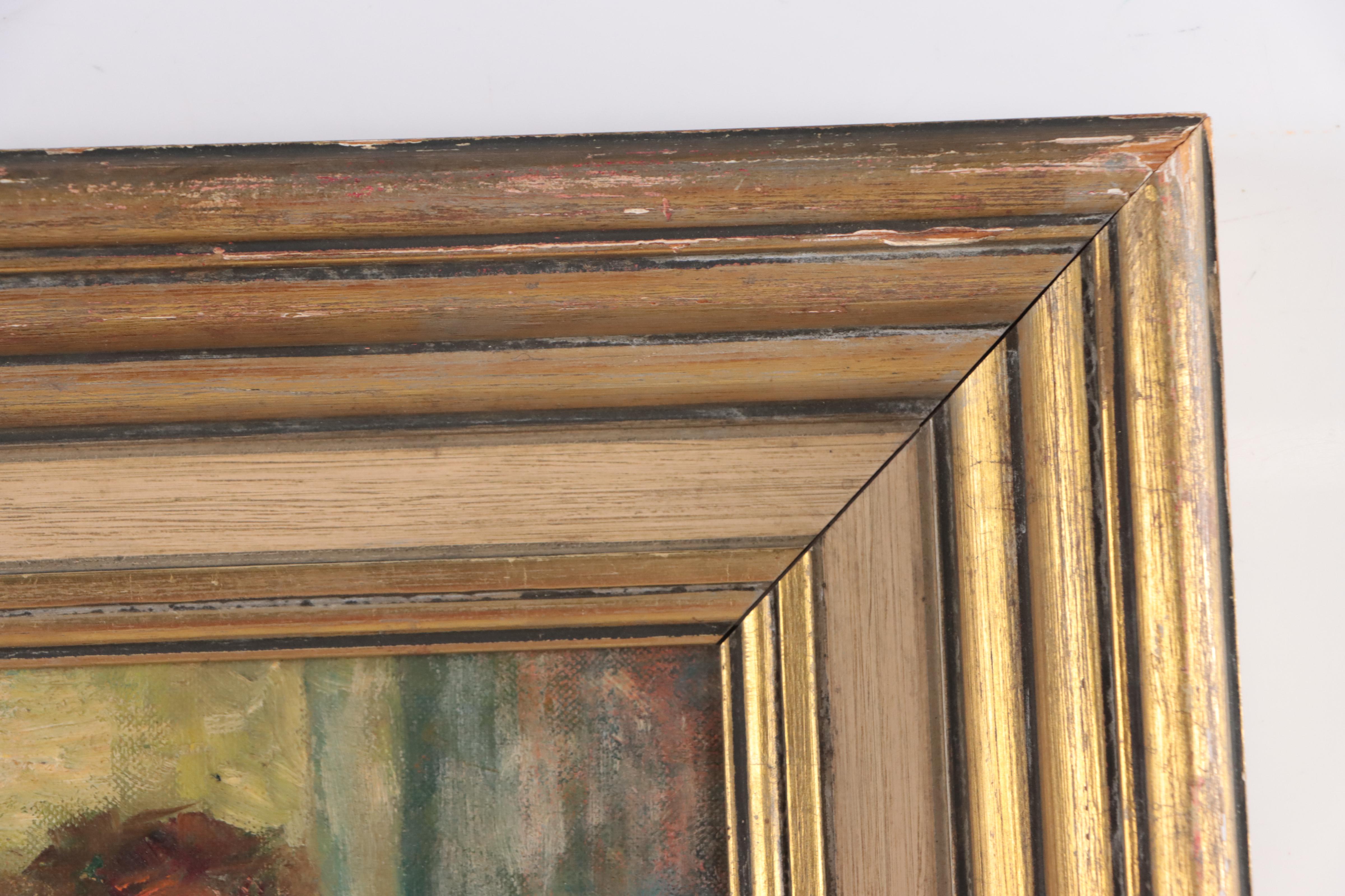 Moses Soyer Portrait Oil Painting of Young Girl Reading, 1958