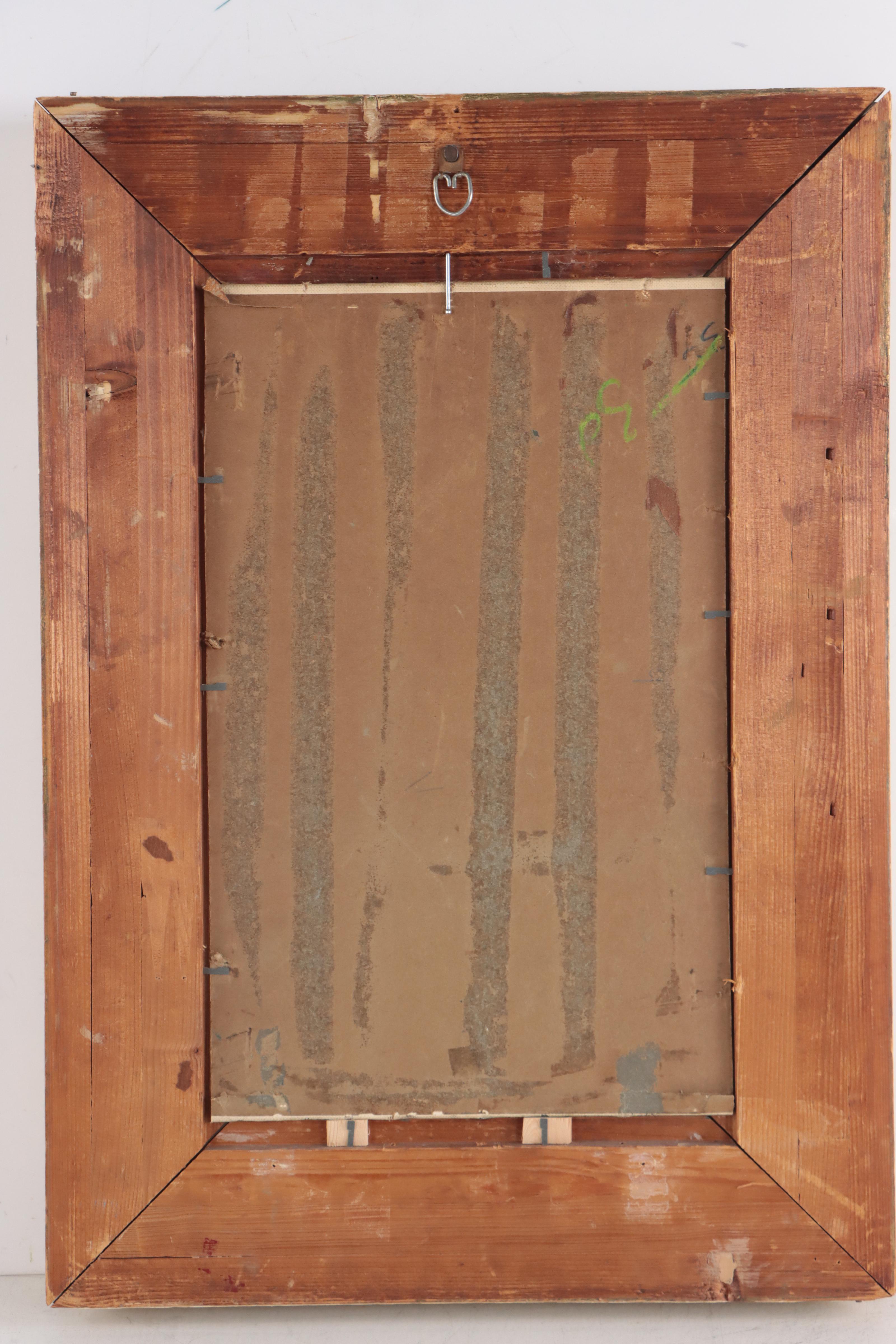 Moses Soyer Portrait Oil Painting of Young Girl Reading, 1958