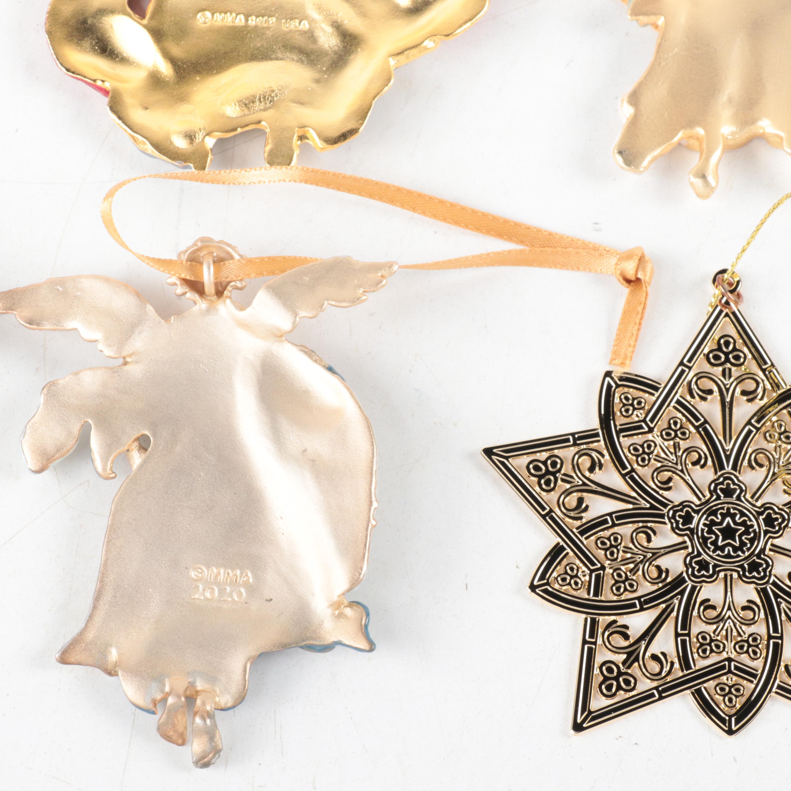 The Metropolitan Museum of Art Angel Tree and Star Christmas Ornaments