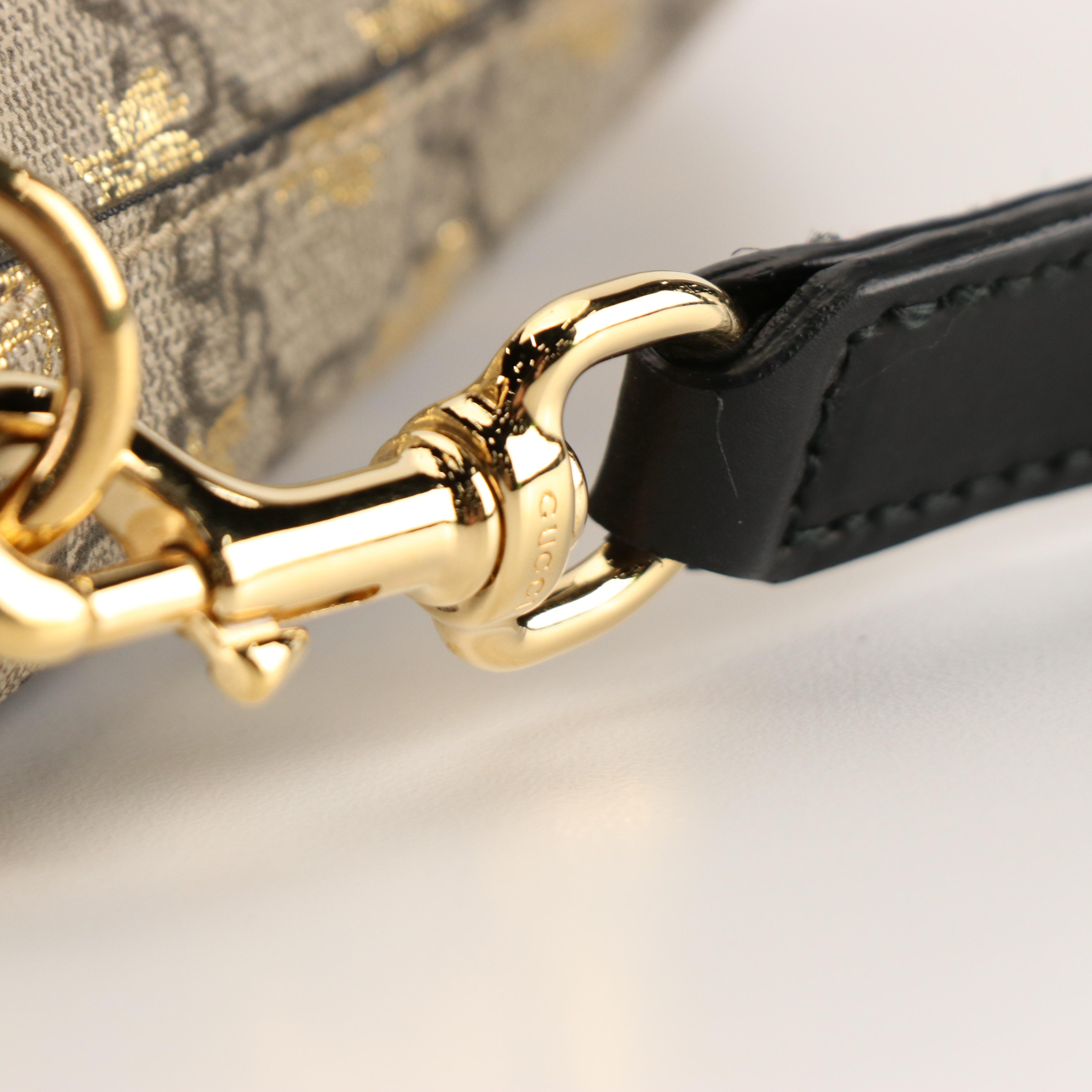 Gucci GG Supreme Bee Printed Soft Tote Bag with Detachable Strap