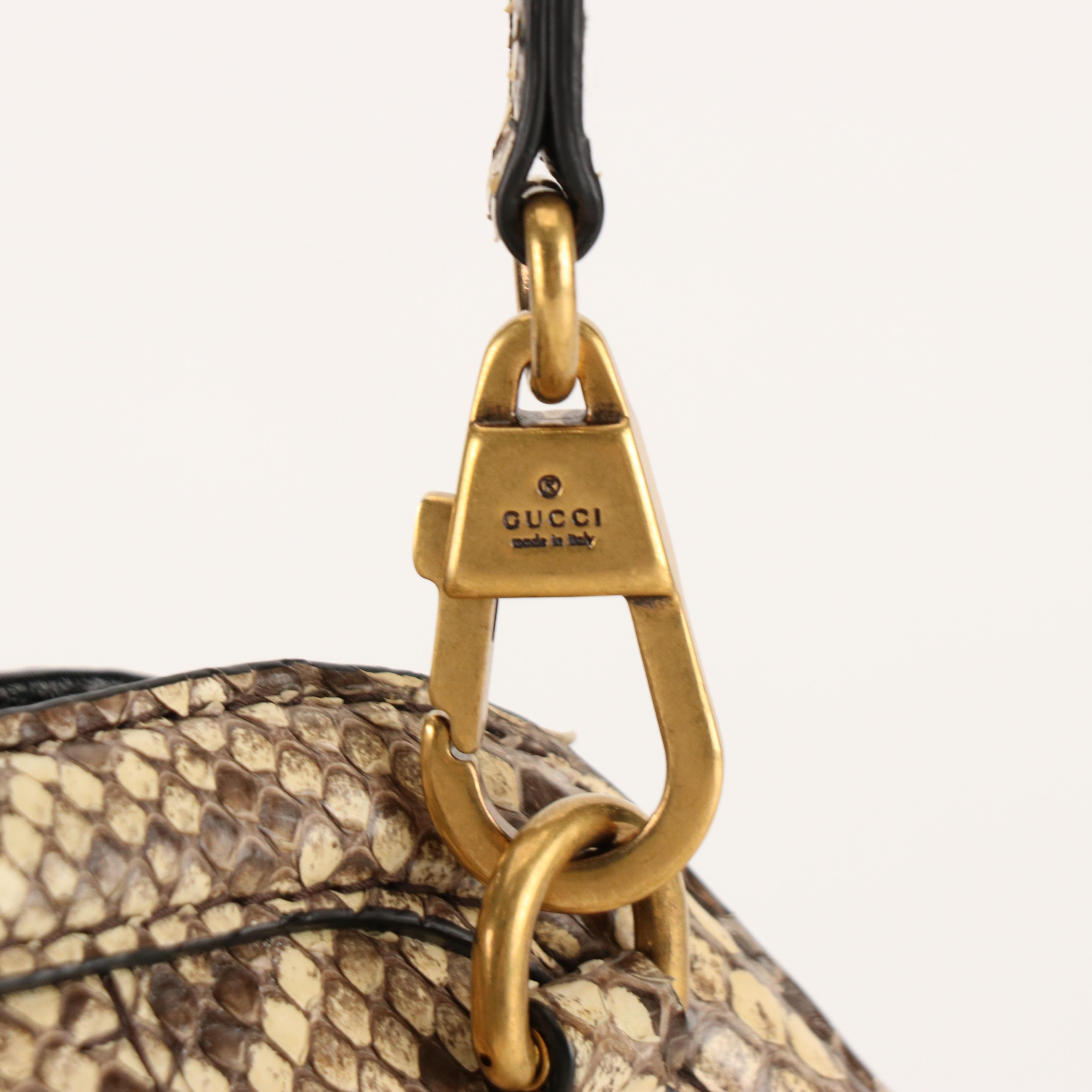 Gucci Rebelle Python Skin Crossbody Bag