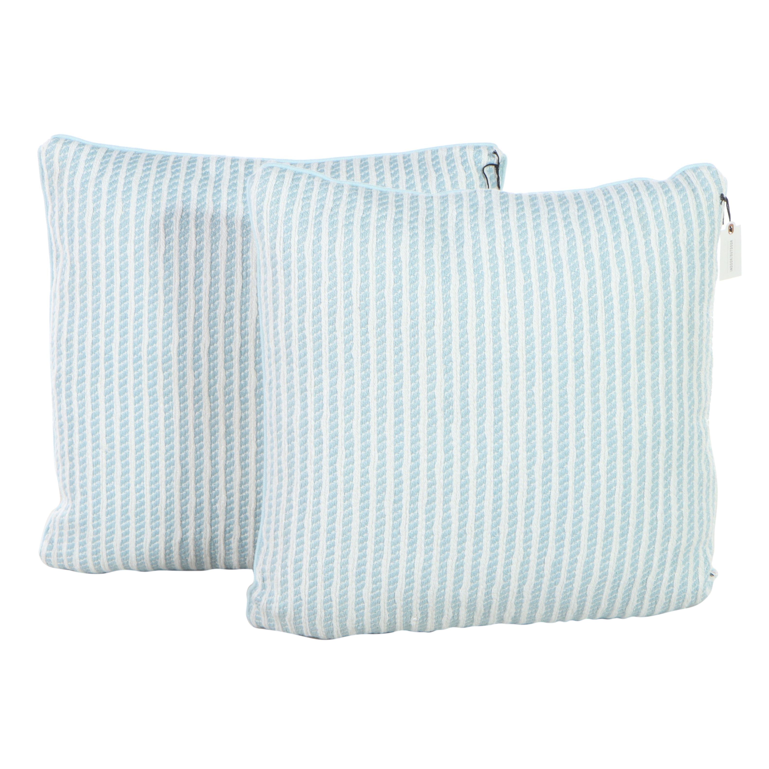 Pair of Hearth & Hand with Magnolia Indoor/Outdoor Striped Throw Pillows
