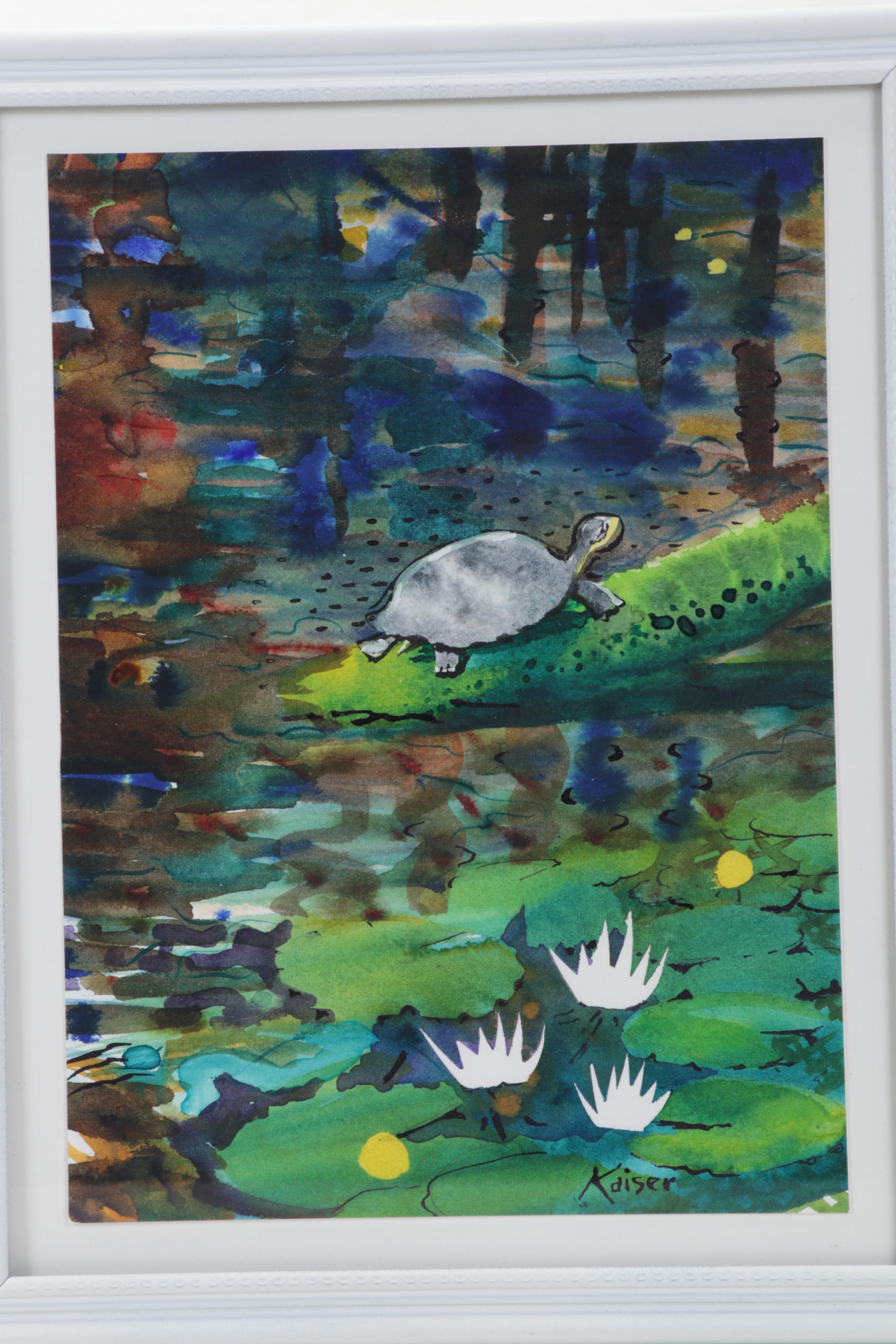 Michael Kaiser Watercolor Paintings of Nature Scenes, 21st Century