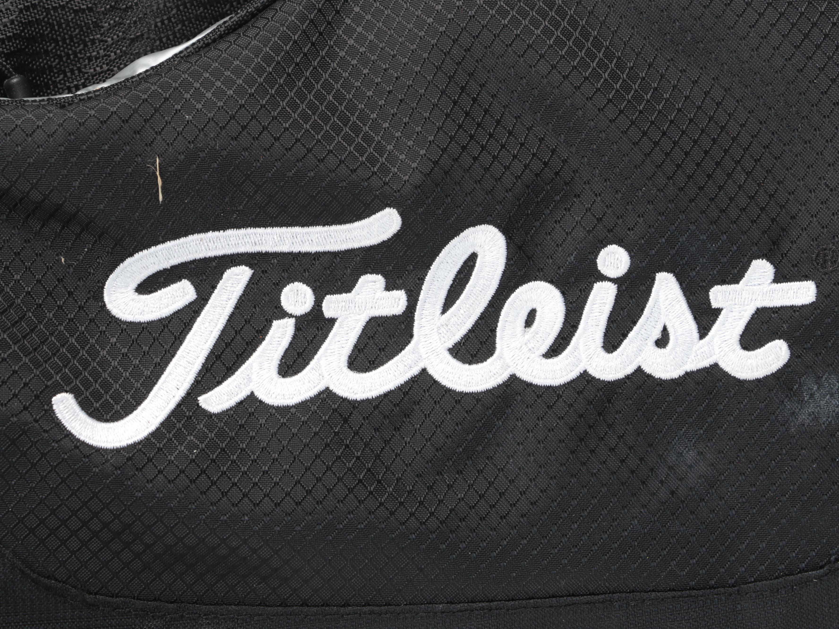 Callaway Big Bertha Driver, 3 Iron, Other Golf Clubs, Balls in Titleist Golf Bag