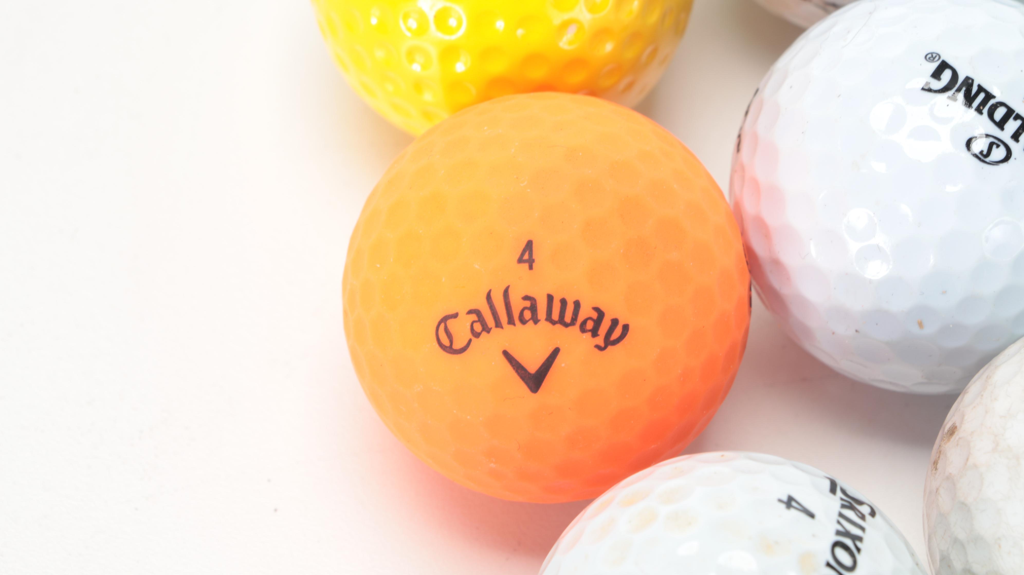 Callaway Big Bertha Driver, 3 Iron, Other Golf Clubs, Balls in Titleist Golf Bag