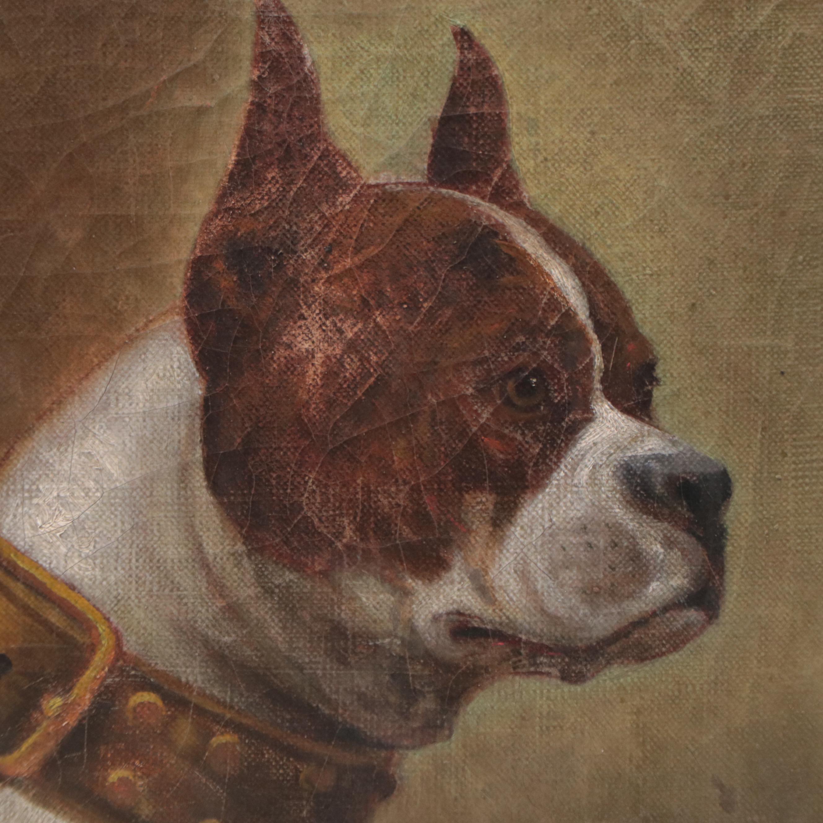 Dog Portrait Oil Painting, 1906