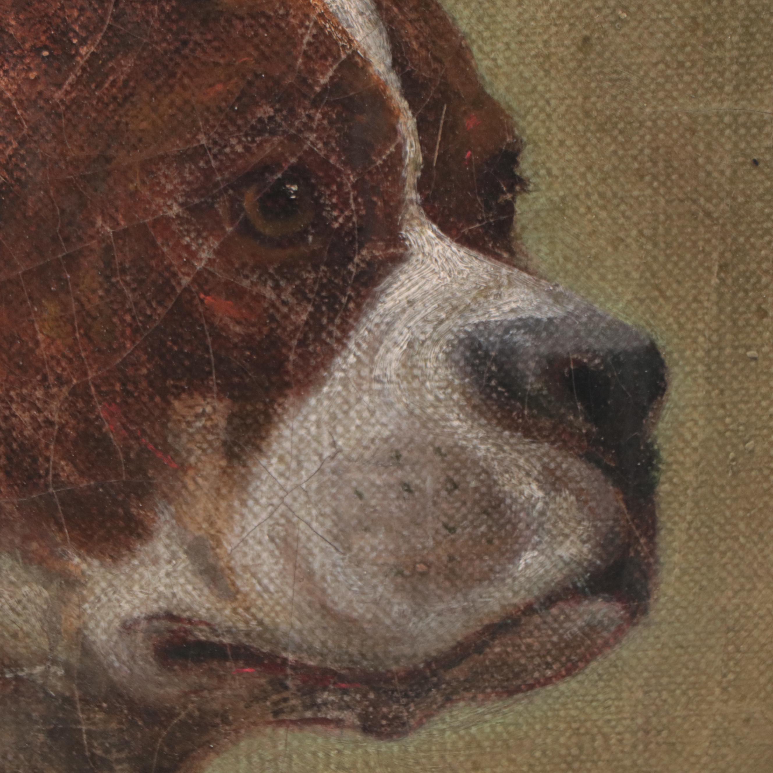 Dog Portrait Oil Painting, 1906