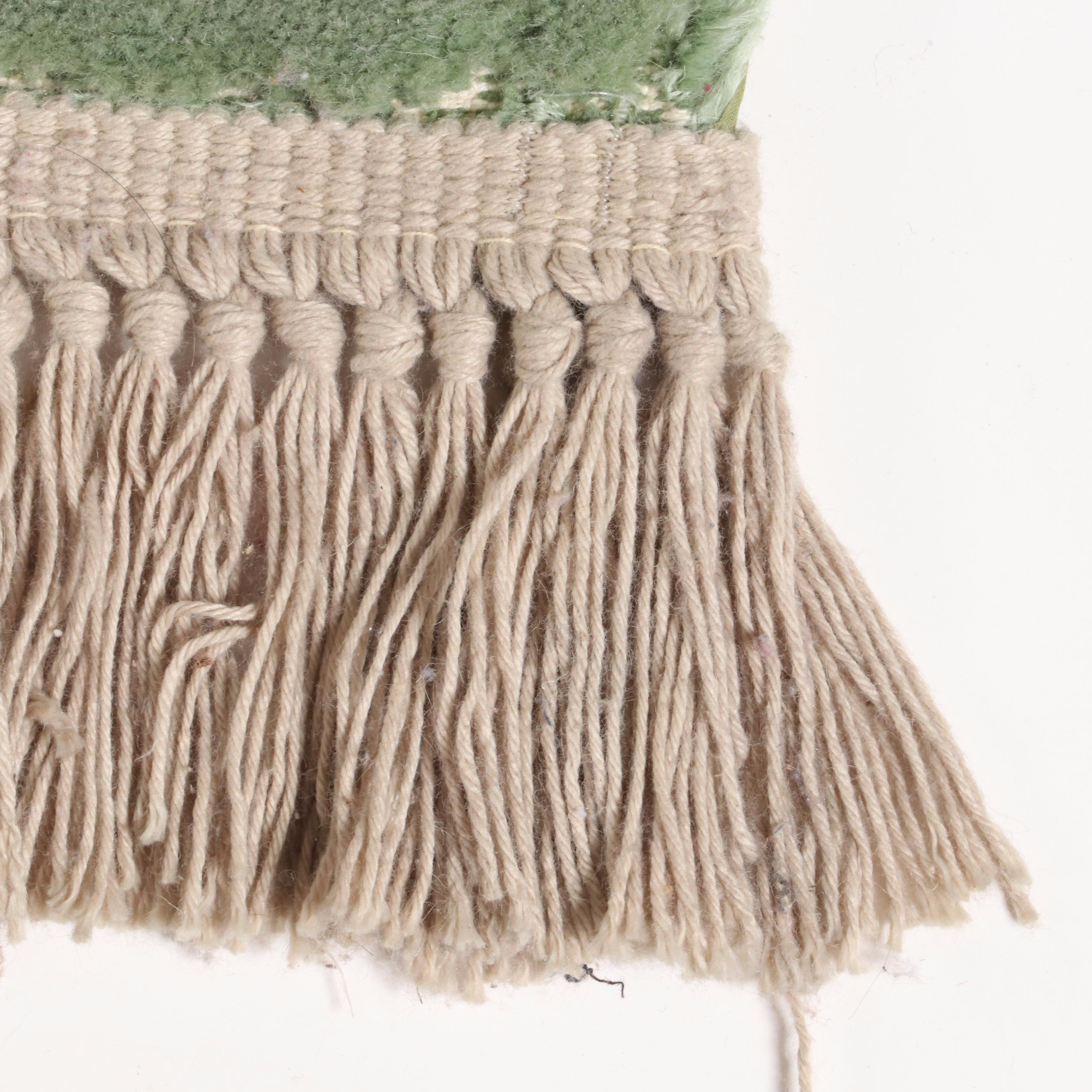 8'8 x 12'9 Machine Made Karastan Green Medallion Kirman Room Sized Rug