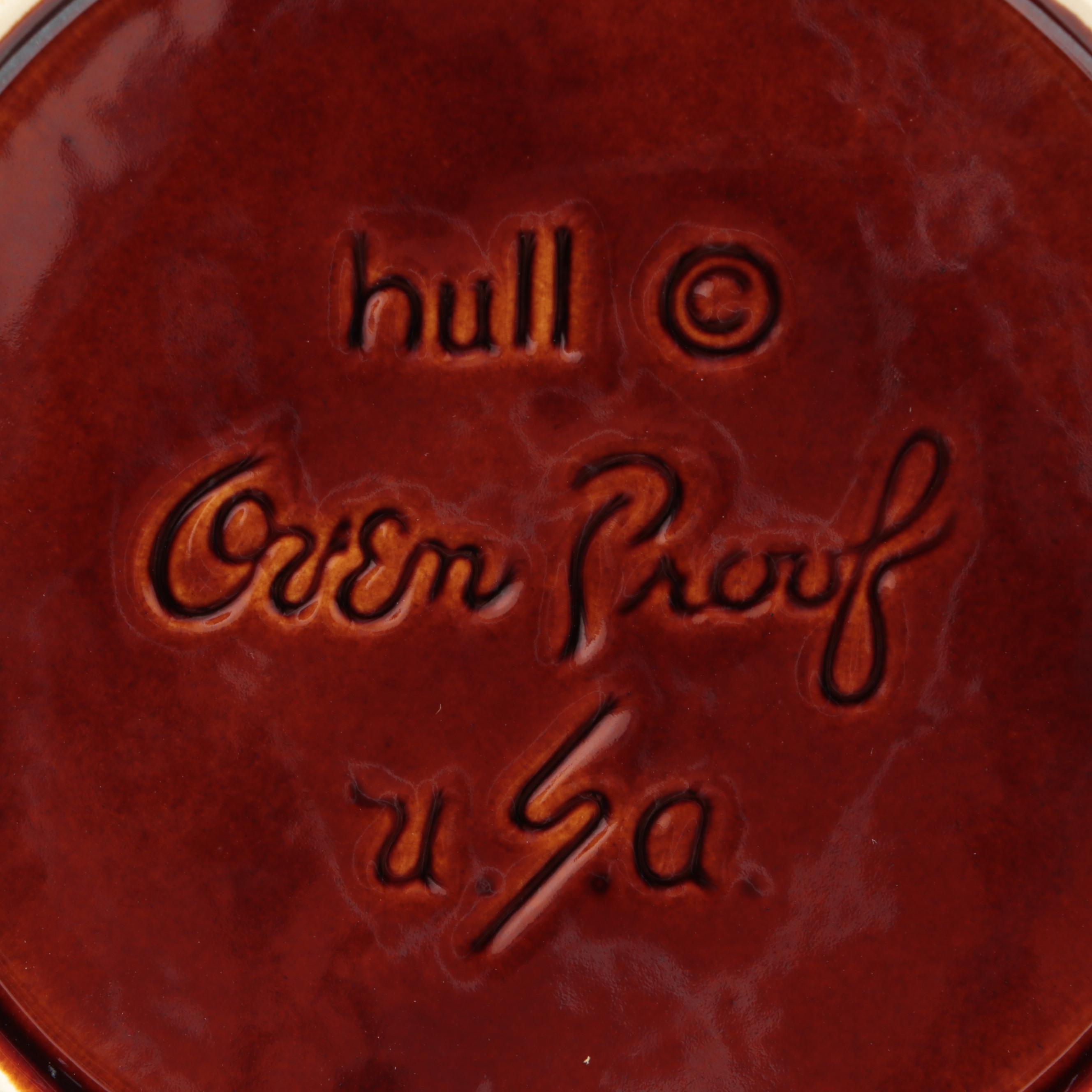 Hull "House and Garden Mirror Brown" Drip Glaze Dinnerware and Tableware